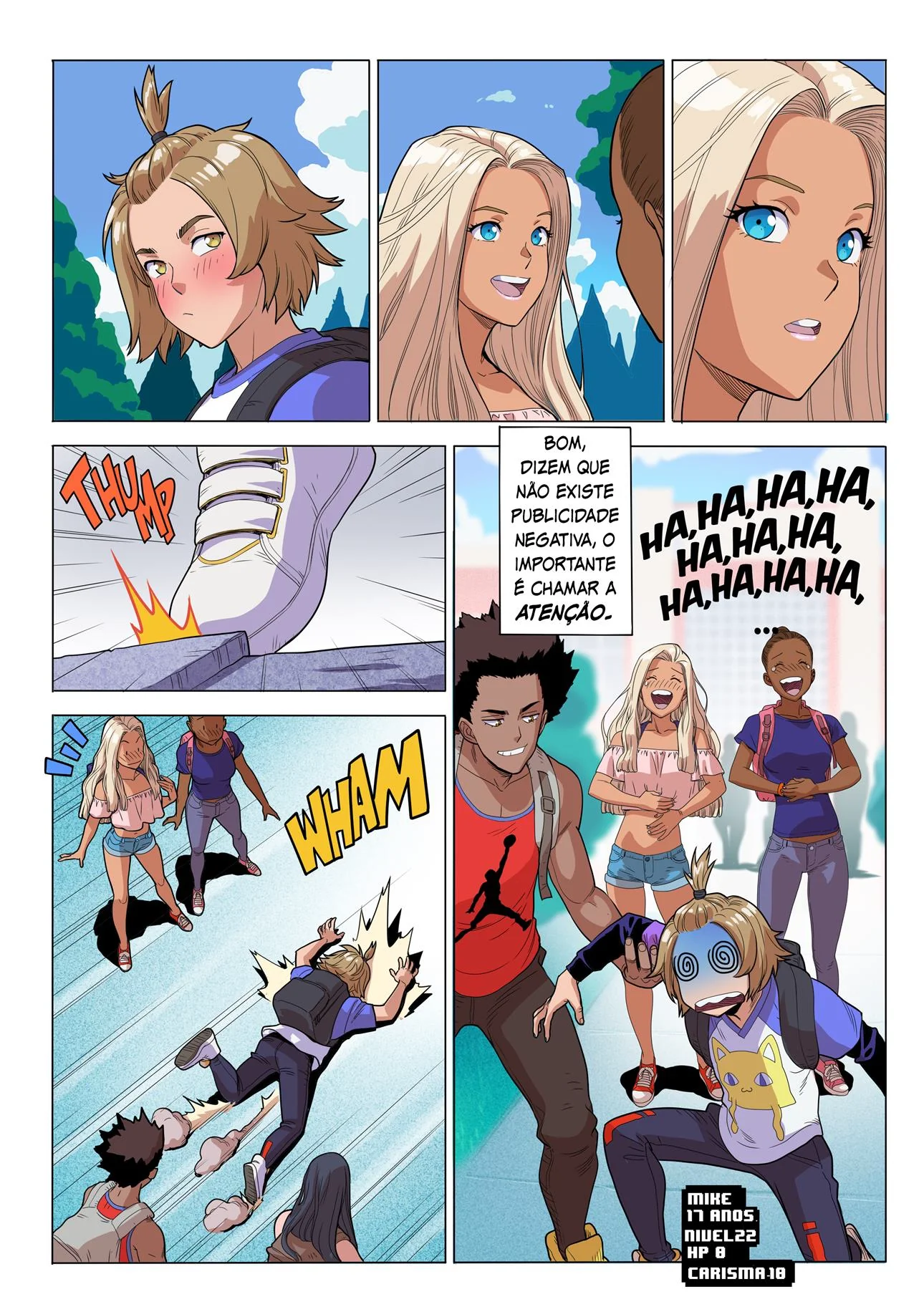 Mike e suas Aventuras para Perder o Cabaço - Em Hentai HQ Brasileiro