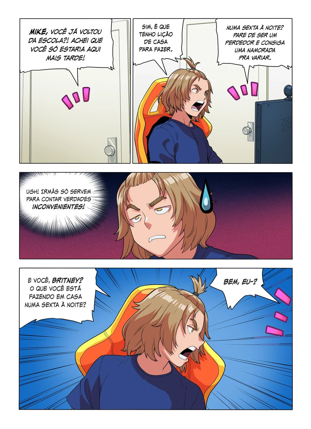 Mike e suas Aventuras para Perder o Cabaço - Em Hentai HQ Brasileiro