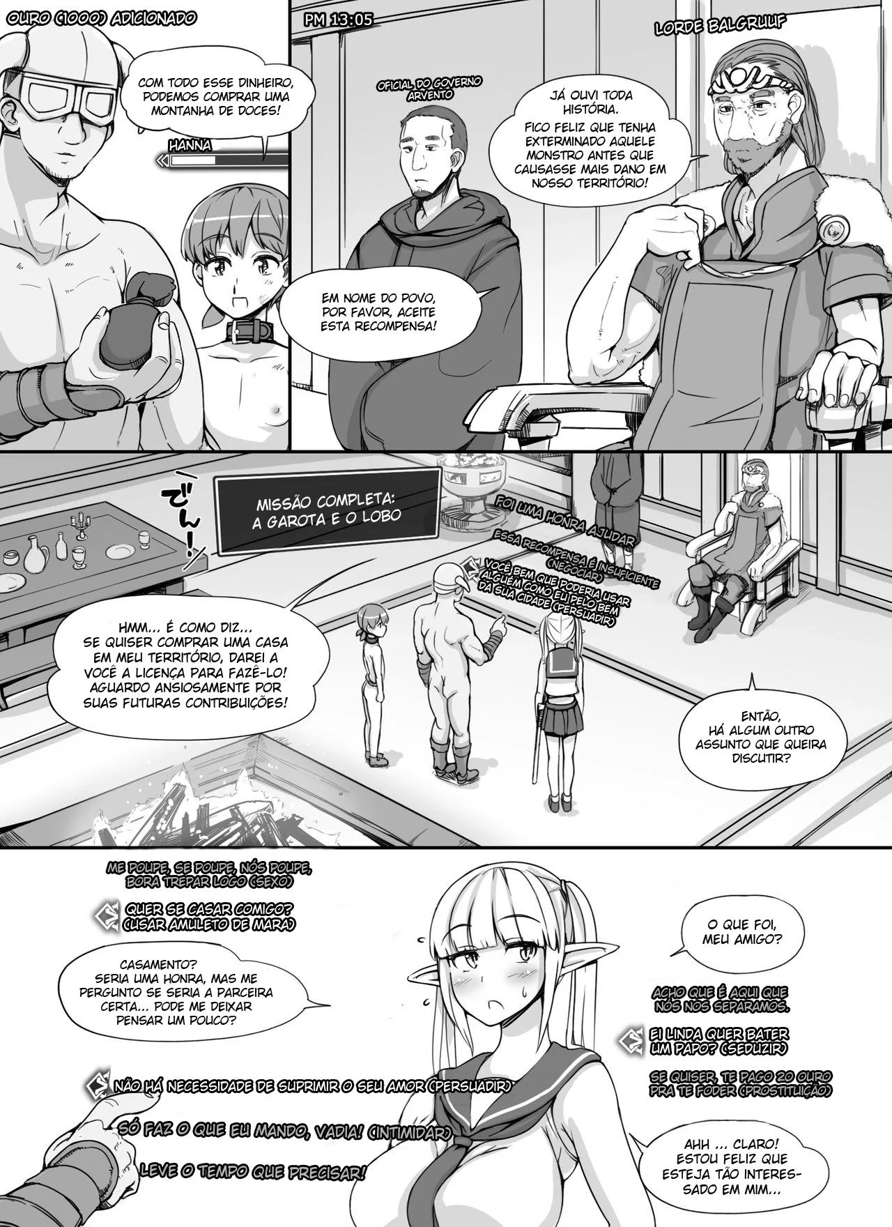 Milf piranha querendo rola negra em HQ de sexo