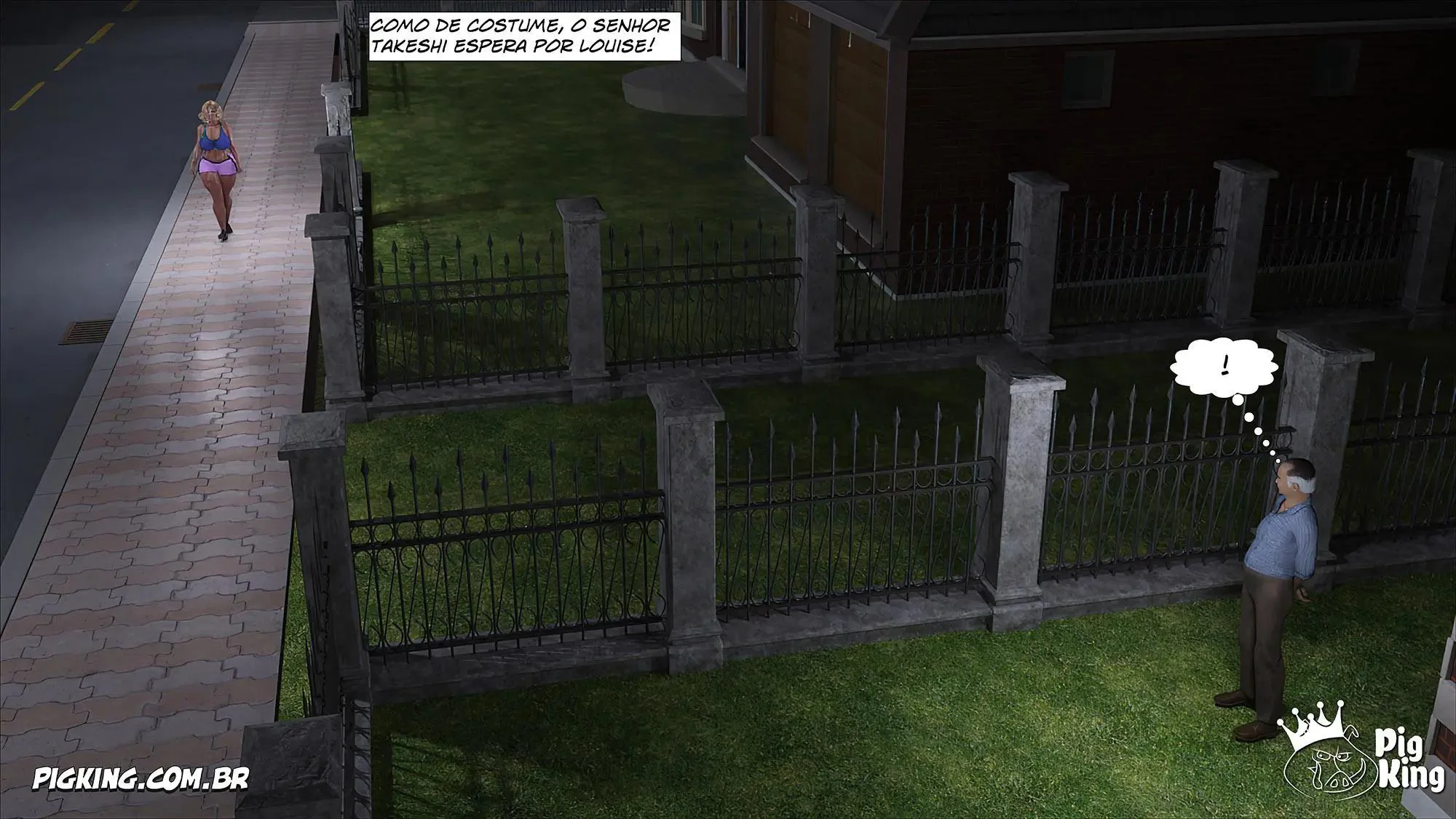 MILF safada provoca tarados na academia e acaba sendo comida pelos filhos em Hentai HQ Brasileiro