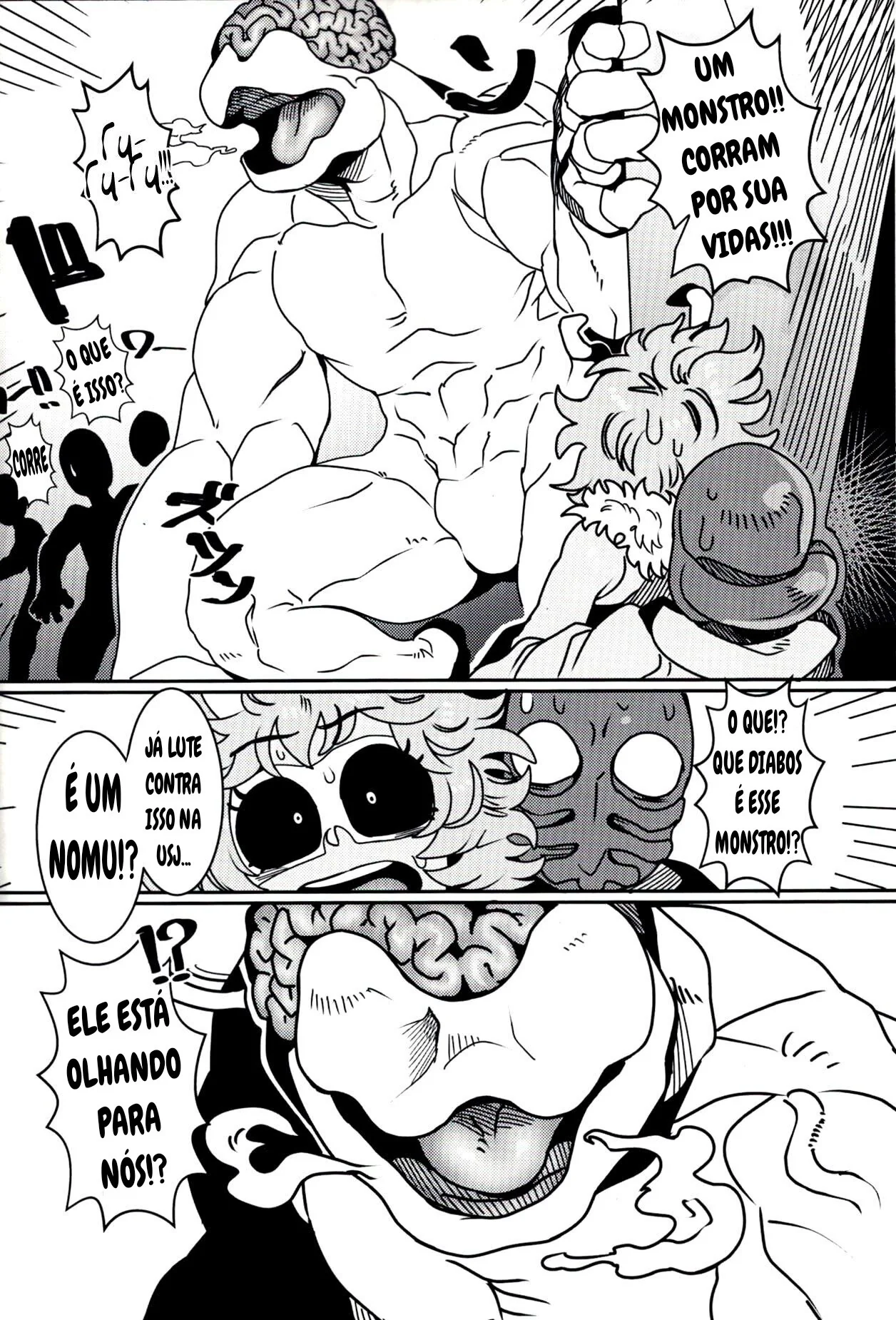 Mina Ashido contra o Vilão Abusador em My Hero Academia - Pica na Buceta da Piranha em Hentai HQ Brasileiro