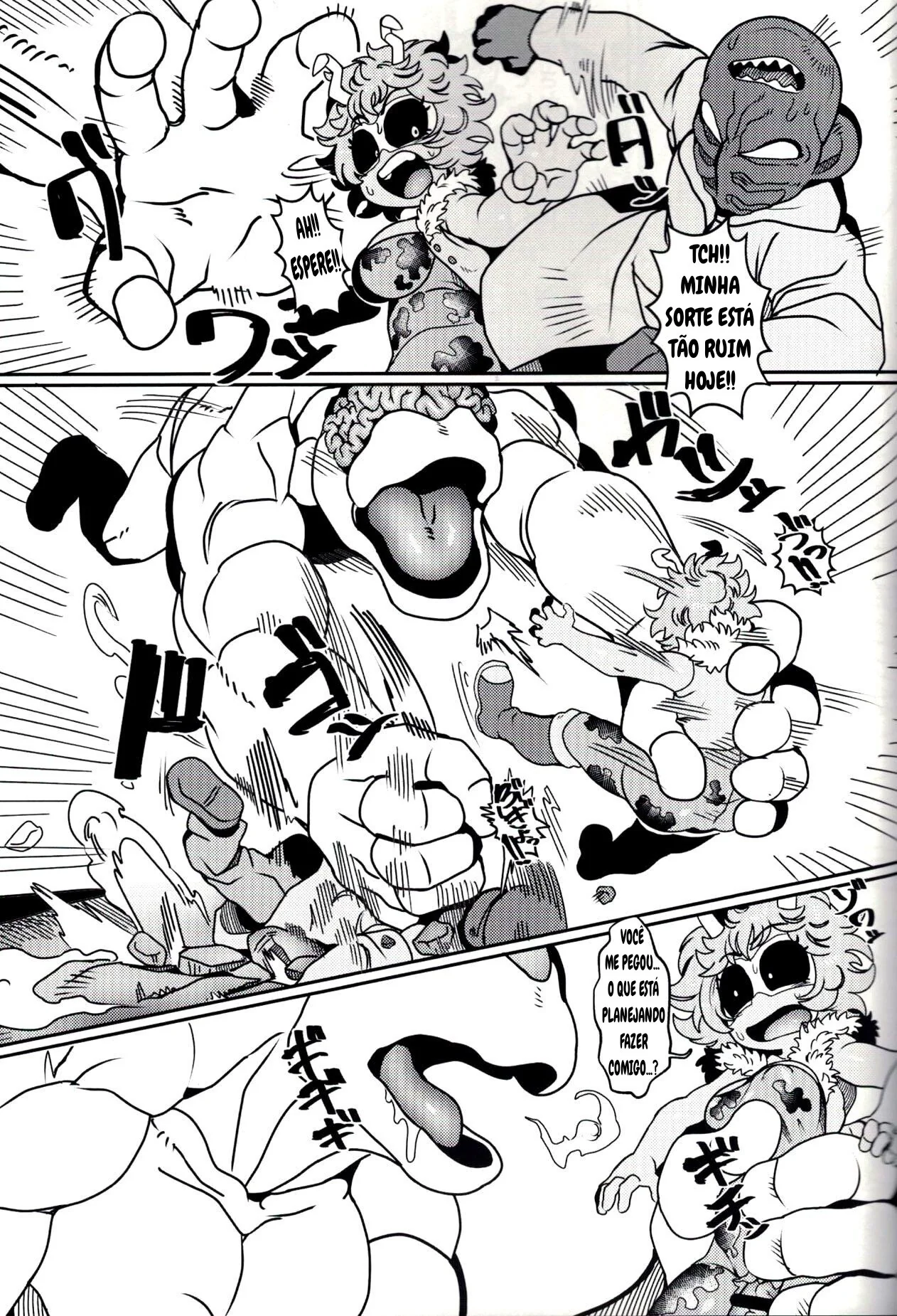 Mina Ashido contra o Vilão Abusador em My Hero Academia - Pica na Buceta da Piranha em Hentai HQ Brasileiro
