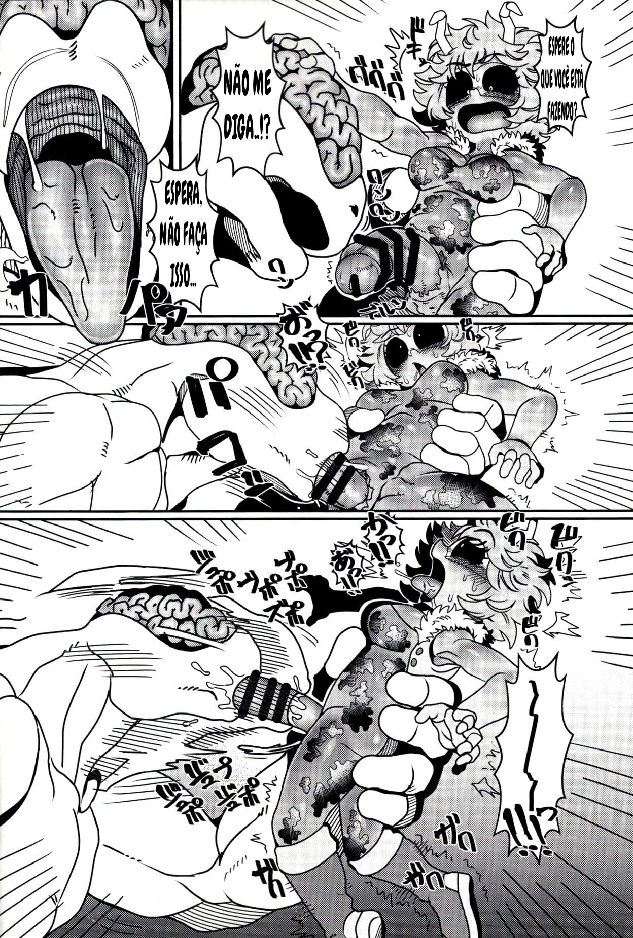 Mina Ashido contra o Vilão Abusador em My Hero Academia - Pica na Buceta da Piranha em Hentai HQ Brasileiro