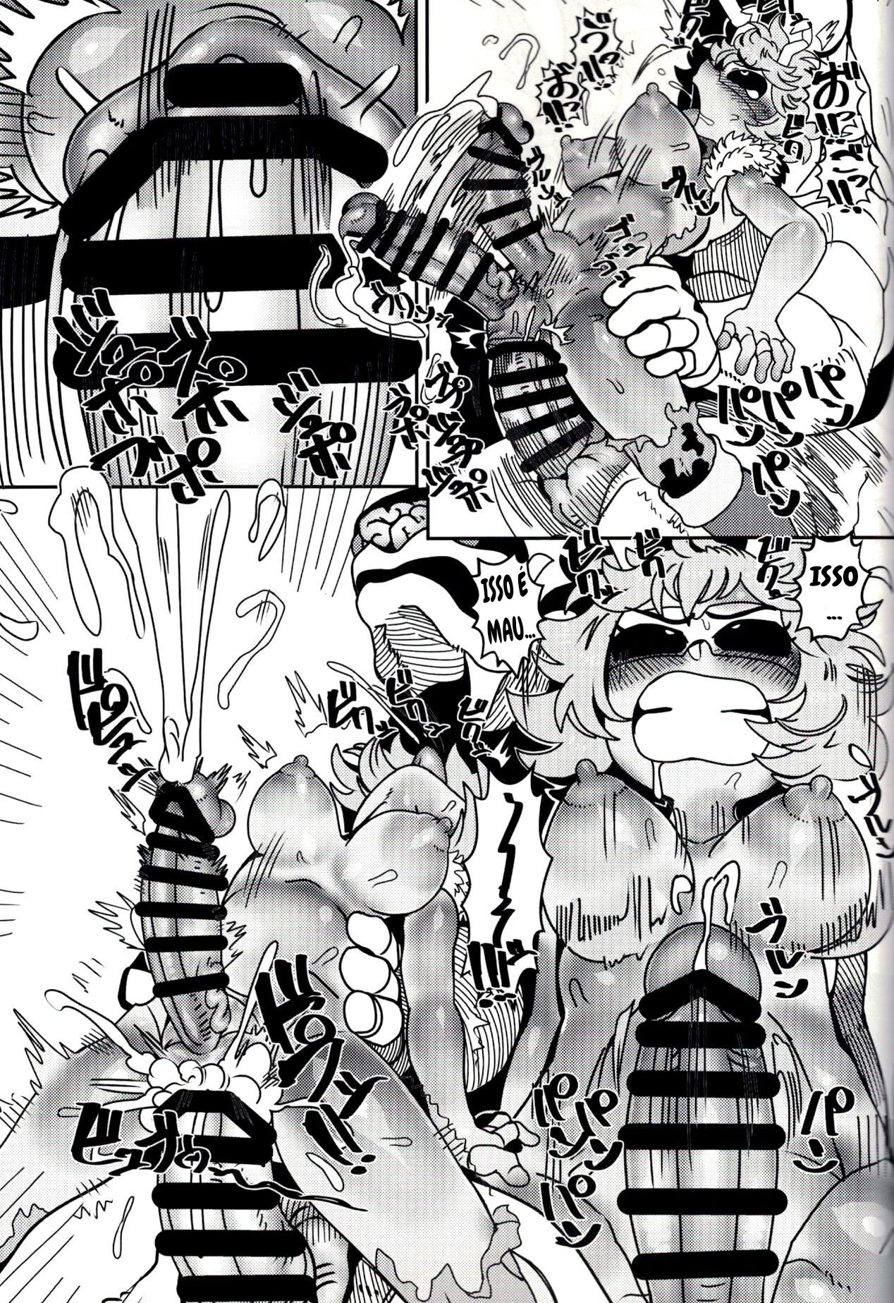 Mina Ashido contra o Vilão Abusador em My Hero Academia - Pica na Buceta da Piranha em Hentai HQ Brasileiro