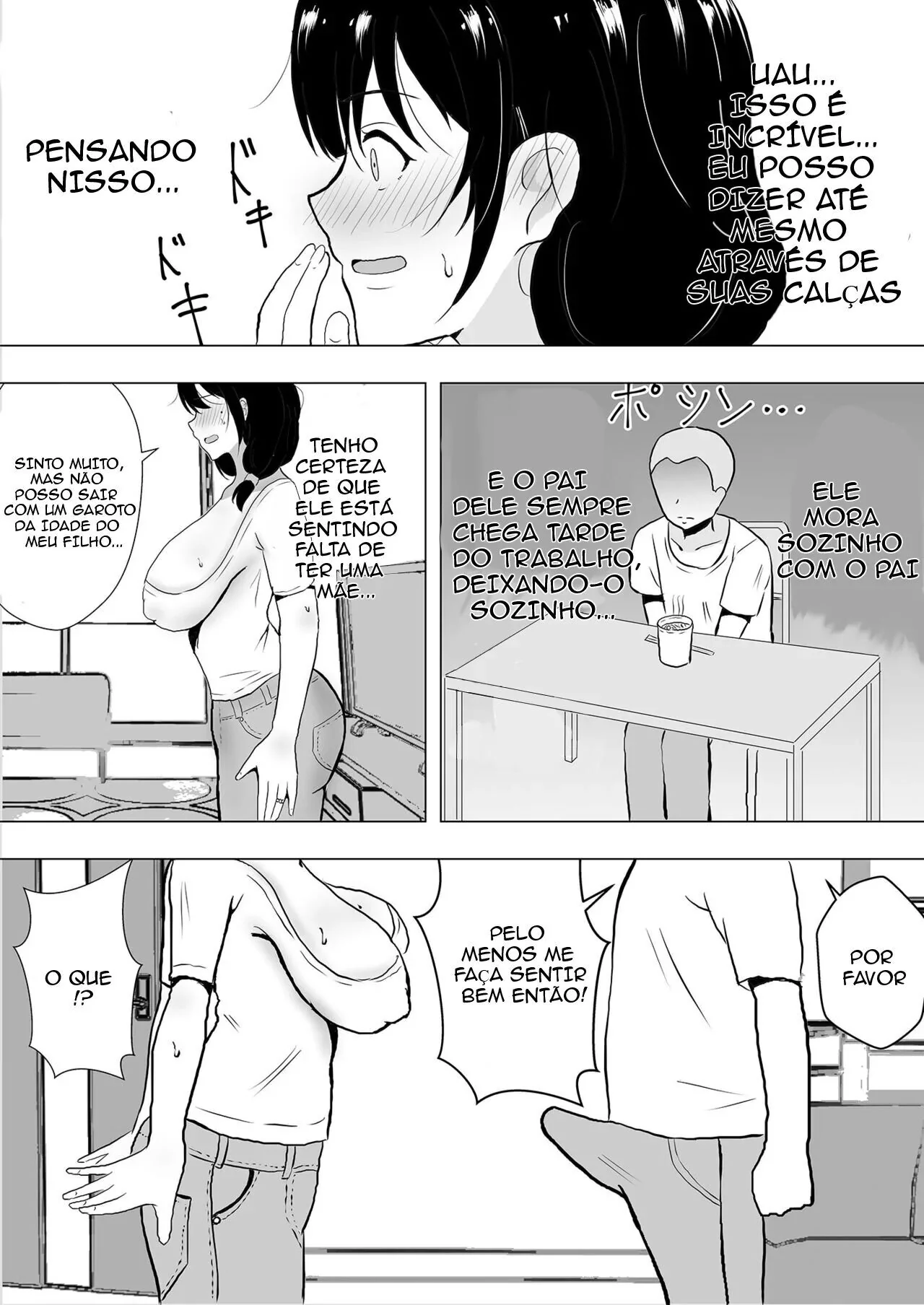 Minha Mãe, a Piranha da Buceta Quente, Dando para o Amigo do Filho em Hentai HQ Brasileiro