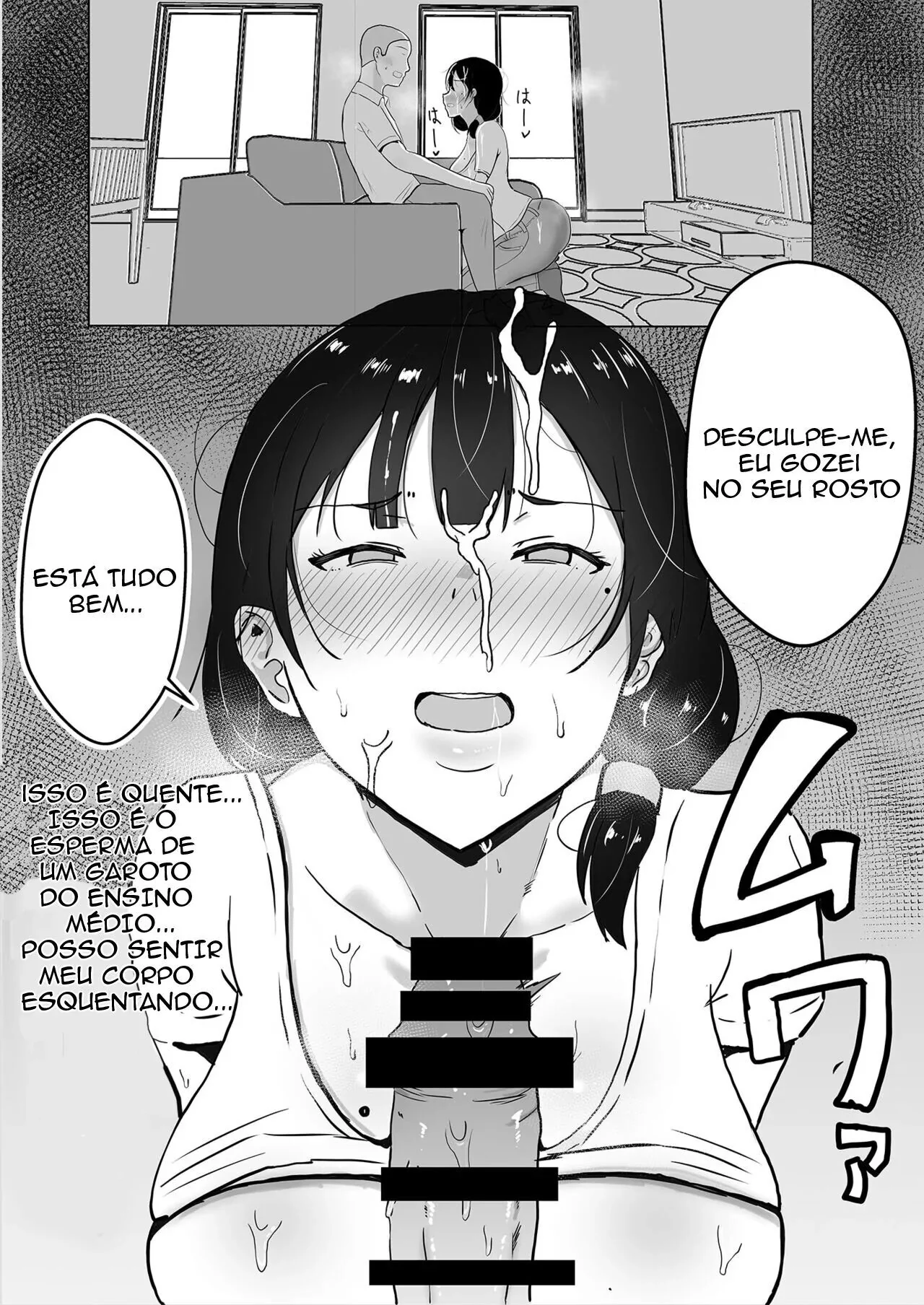 Minha Mãe, a Piranha da Buceta Quente, Dando para o Amigo do Filho em Hentai HQ Brasileiro