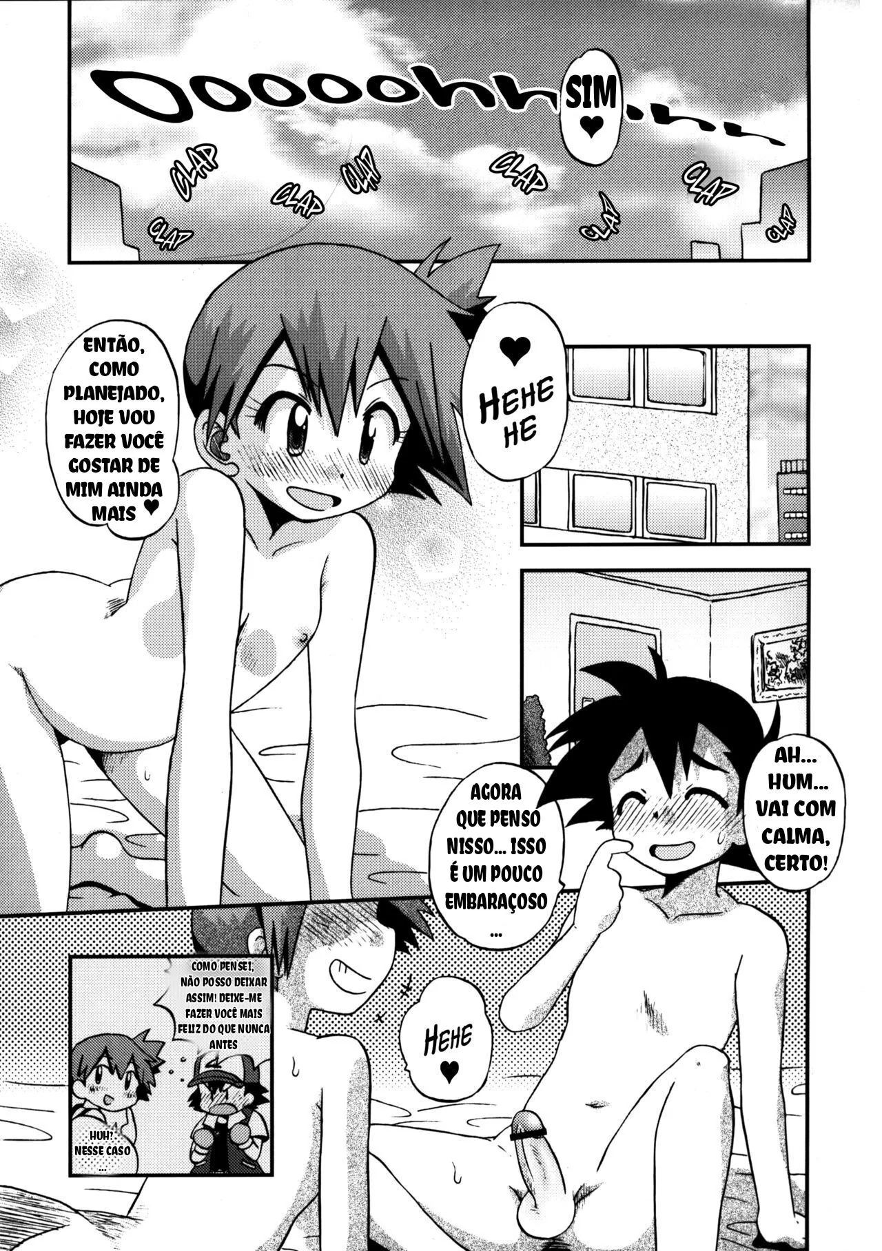 Misty, a Piranha Safada, Seduz Ash com sua Buceta Molhada - Em Hentai HQ Brasileiro