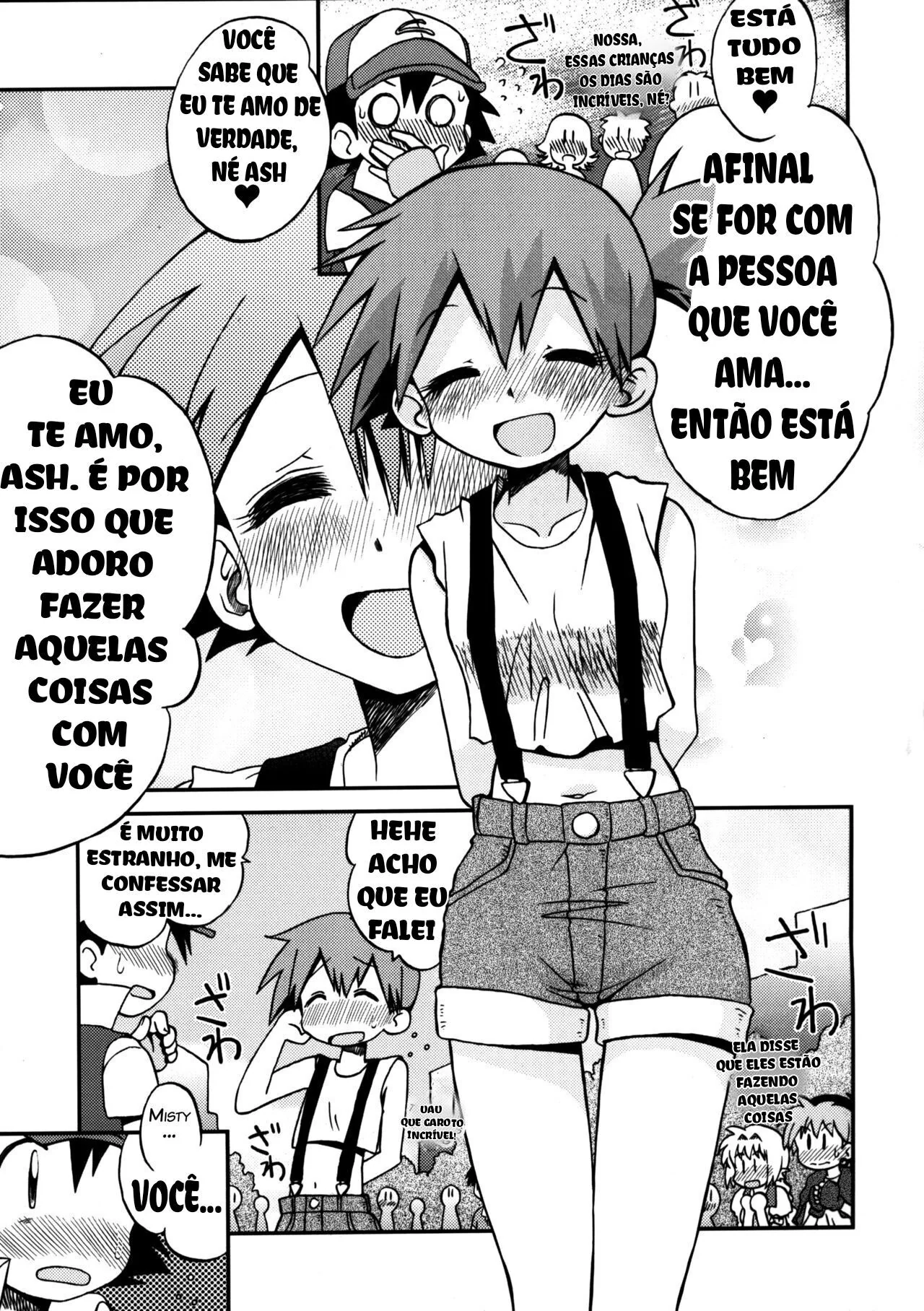 Misty, a Piranha Safada, Seduz Ash com sua Buceta Molhada - Em Hentai HQ Brasileiro