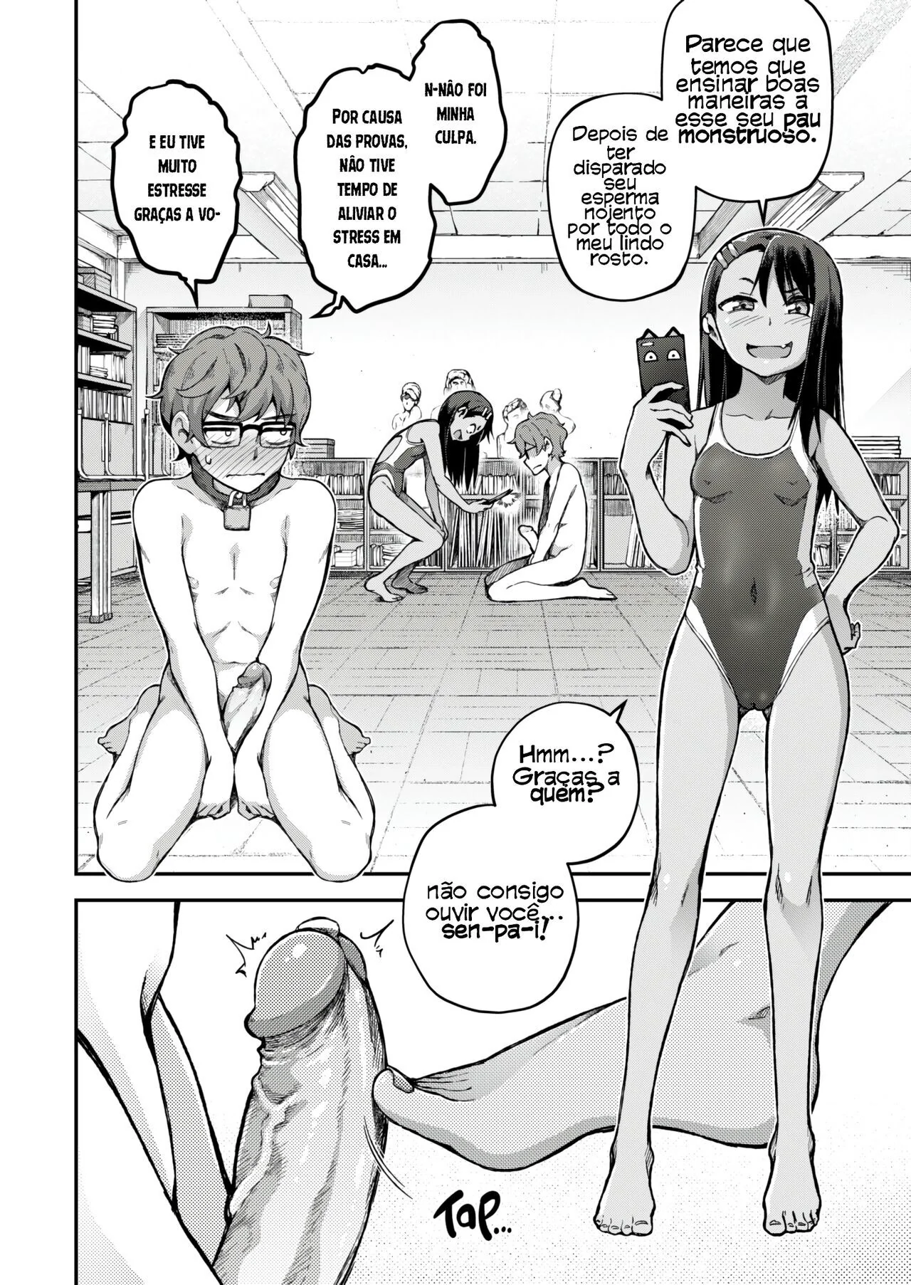 Nagatoro Safadinha: Sacanagem entre Piranha e Pica em HQ de Hentai Brasileiro
