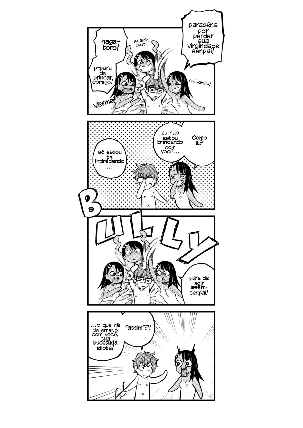Nagatoro Safadinha: Sacanagem entre Piranha e Pica em HQ de Hentai Brasileiro