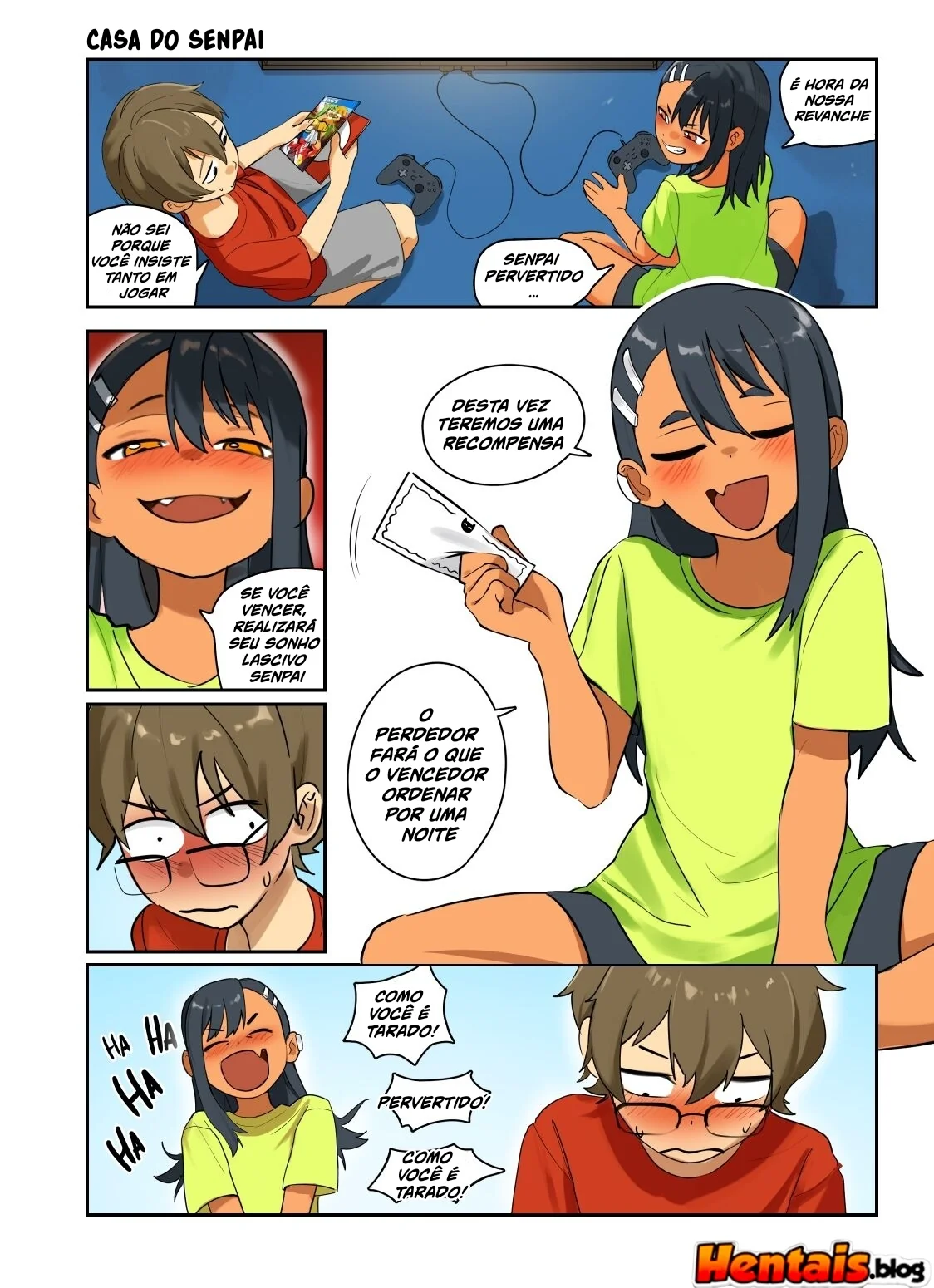 Nagatoro-san Porno: Não Brinque Comigo Nagatoro - Descobrindo a buceta da piranha em hentai HQ