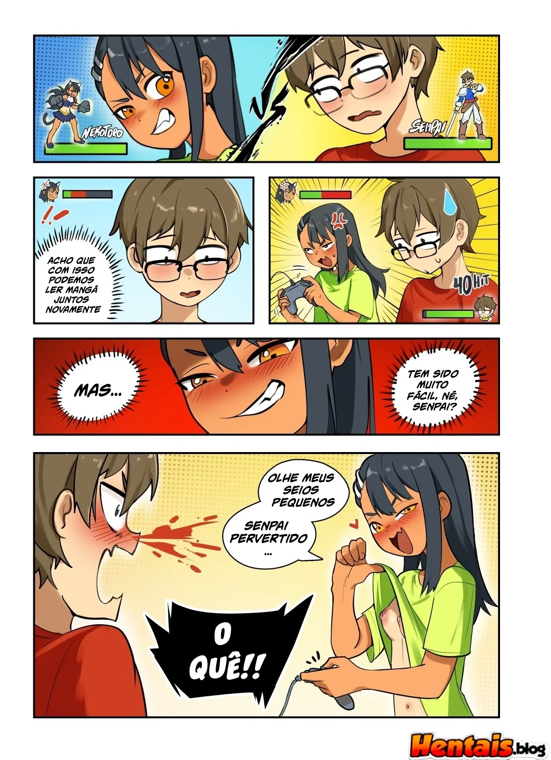 Nagatoro-san Porno: Não Brinque Comigo Nagatoro - Descobrindo a buceta da piranha em hentai HQ