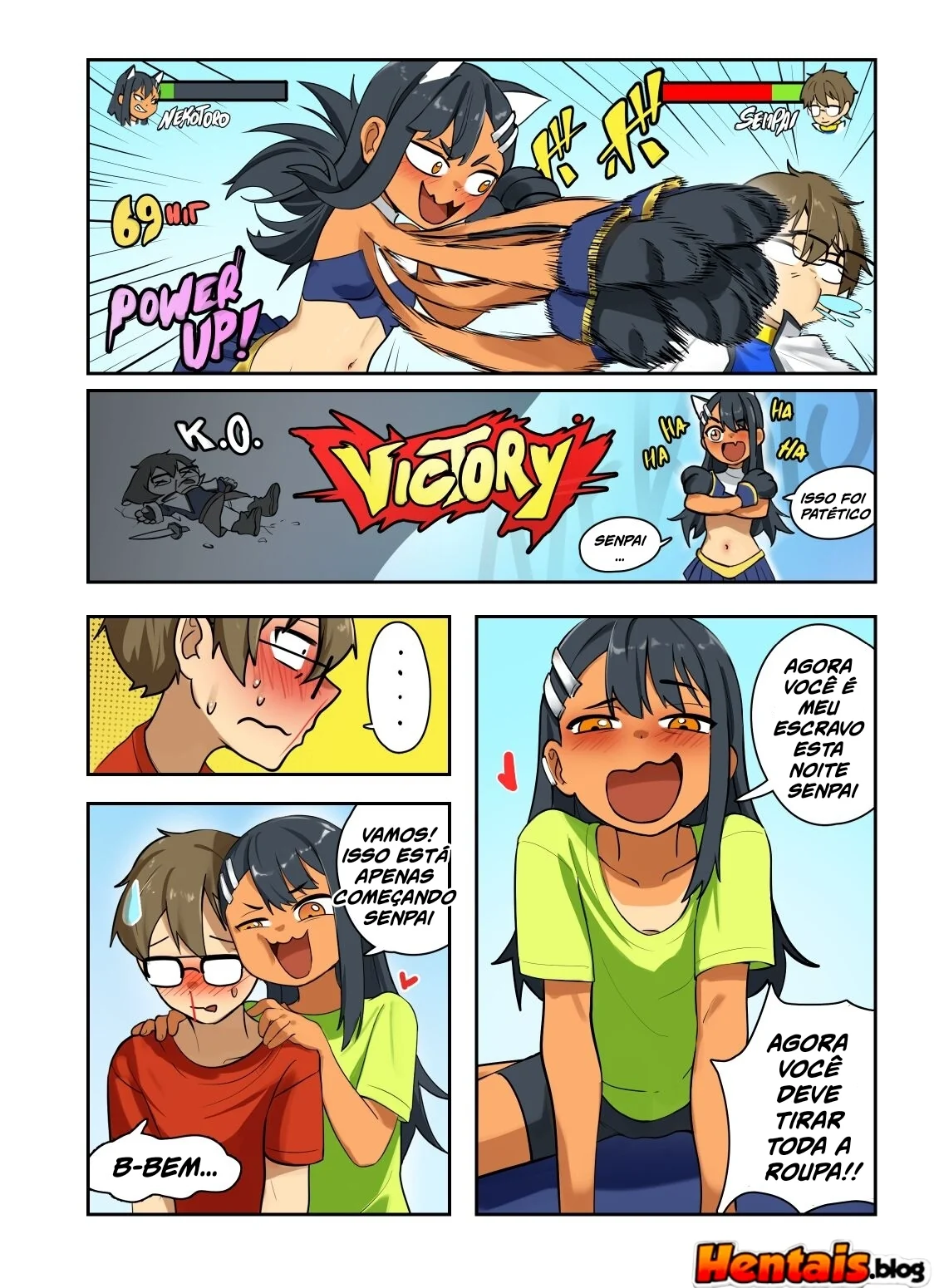 Nagatoro-san Porno: Não Brinque Comigo Nagatoro - Descobrindo a buceta da piranha em hentai HQ