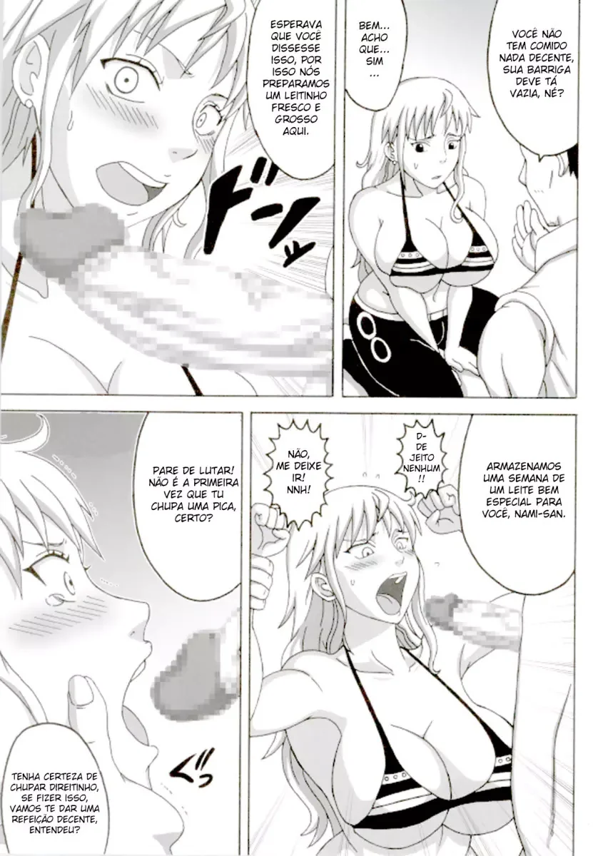 Nami a Ladra de Tesouros Levando Pica dos Marinheiros Pervertidos em HQ Brasileiro Nami a Ladra de Tesouros Levando Pica dos Marinheiros Pervertidos em HQ Brasileiro