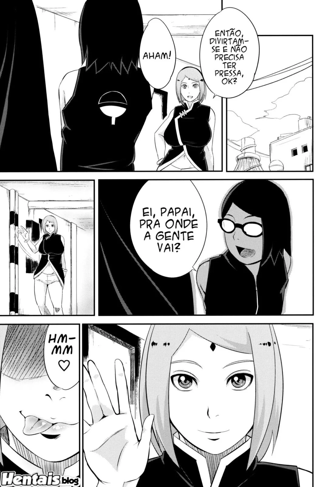 Naruto aliviando o tesão com Hinata em um Hentai HQ Brasileiro