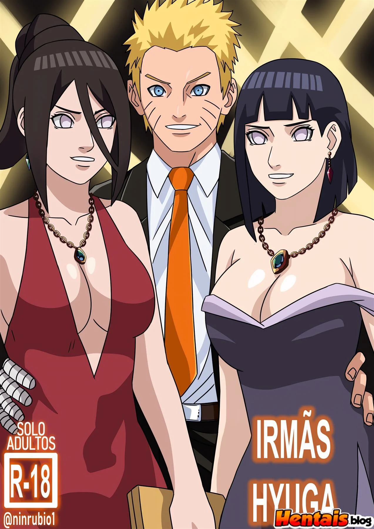 Naruto Comendo as Irmãs Hyuga em um Ménage Quente em HQ Brasileiro