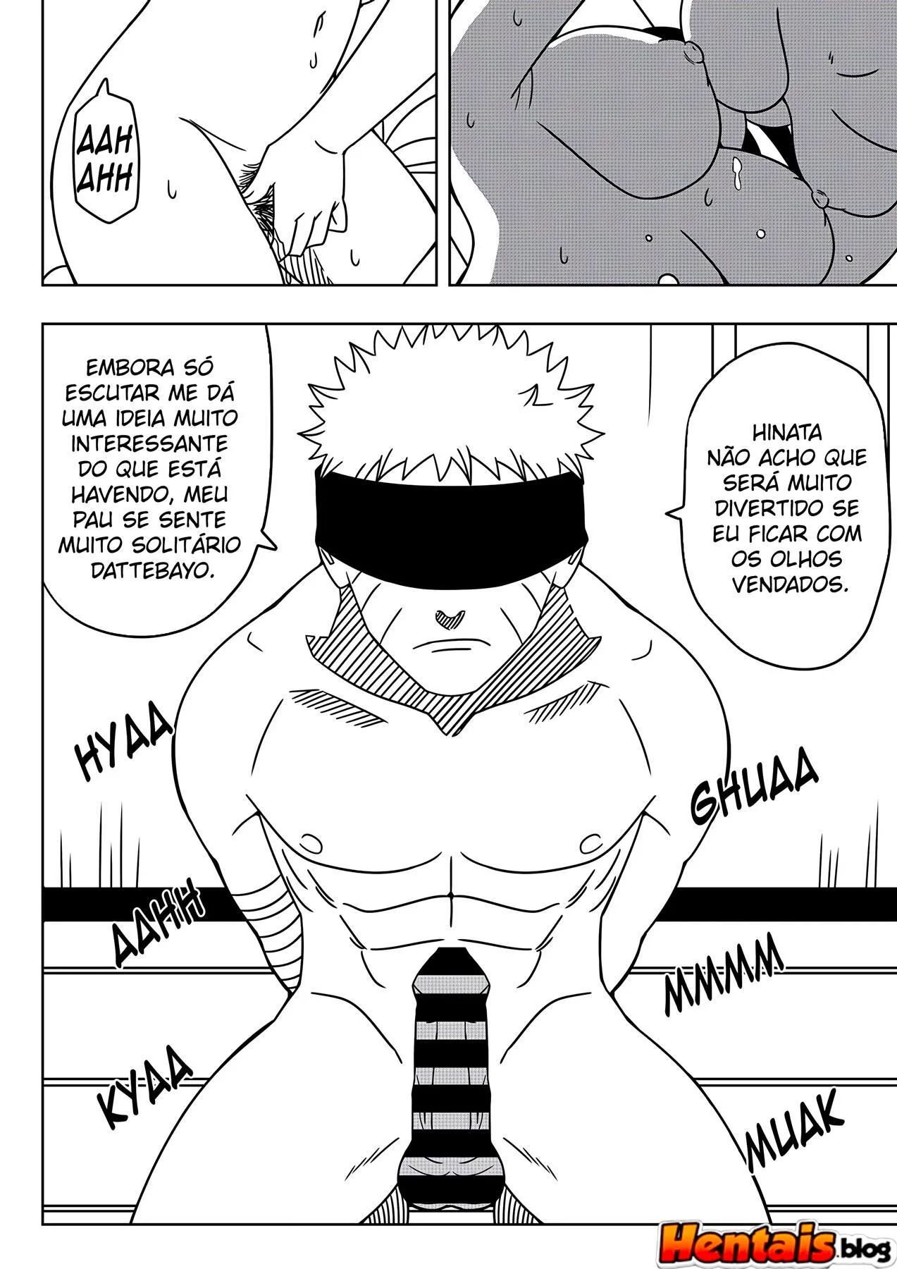 Naruto Comendo as Irmãs Hyuga em um Ménage Quente em HQ Brasileiro