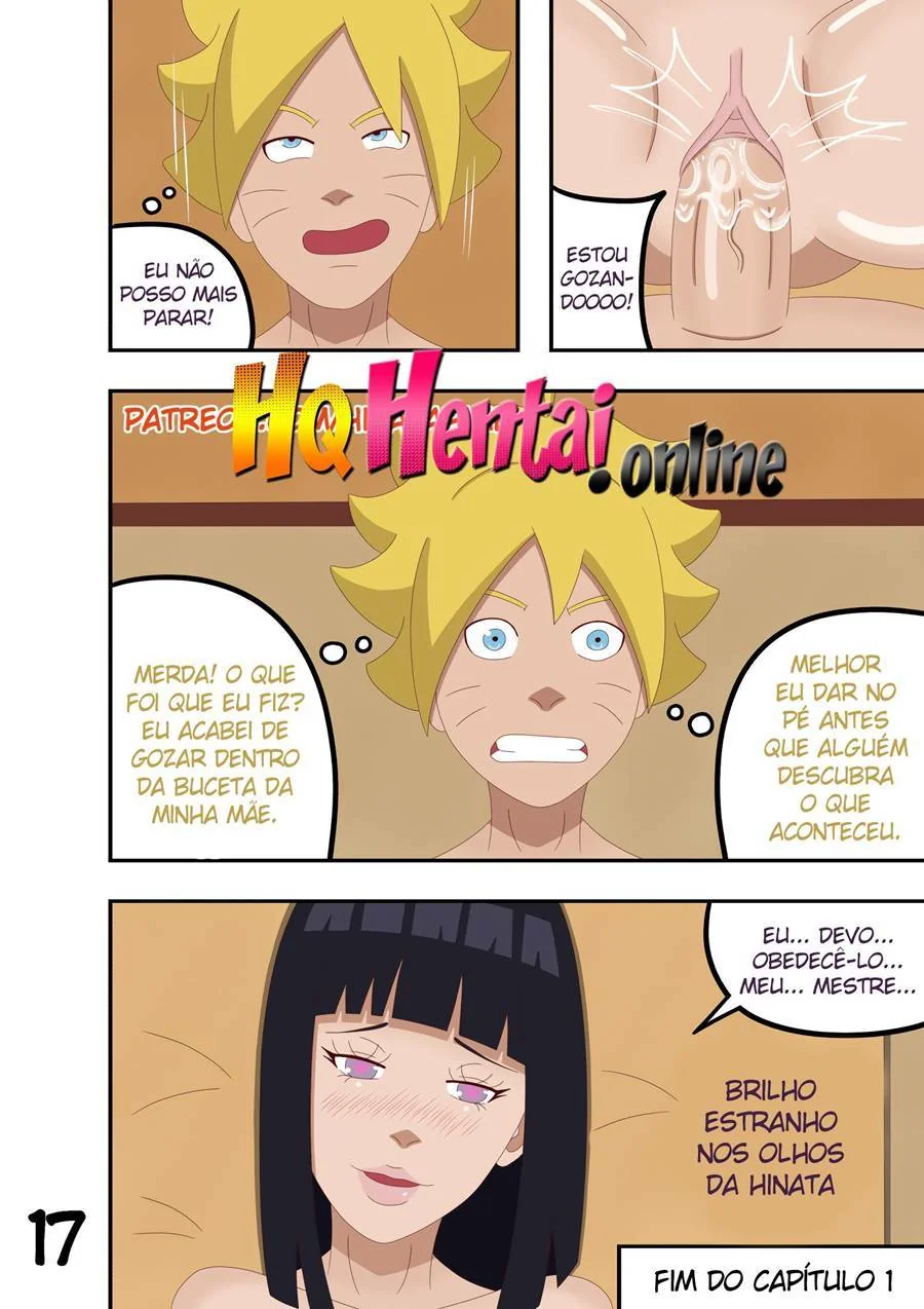 Naruto e sua família de piranhas fazendo incesto em HQ Brasileiro
