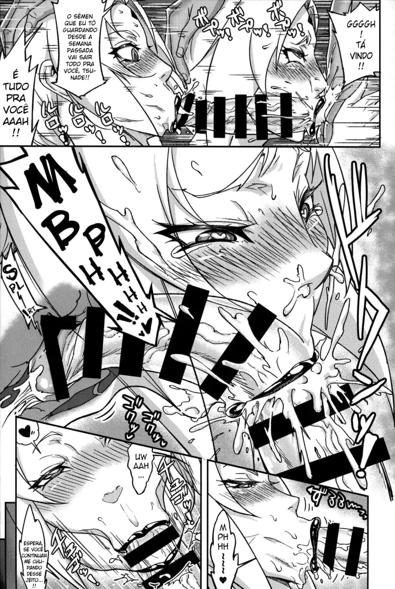 Naruto e Tsunade: Treinamento Secreto com a Piranha dos Peitões em HQ Brasileiro