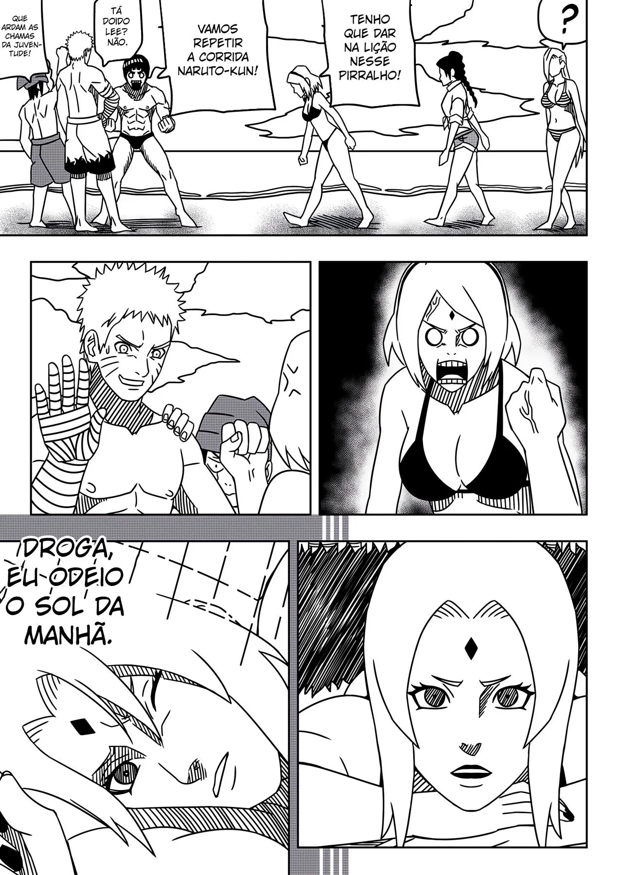 Naruto Hentai: Fodendo as Piranhas da Praia em HQ Brasileiro Naruto Hentai: Fodendo as Piranhas da Praia em HQ Brasileiro