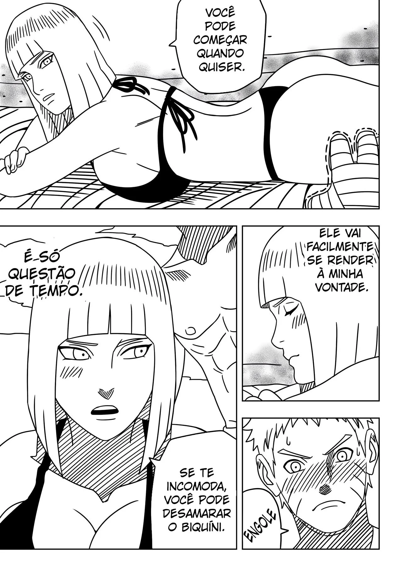 Naruto Hentai: Tsunade planeja engravidar o safado do Naruto na praia - Em Hentai HQ