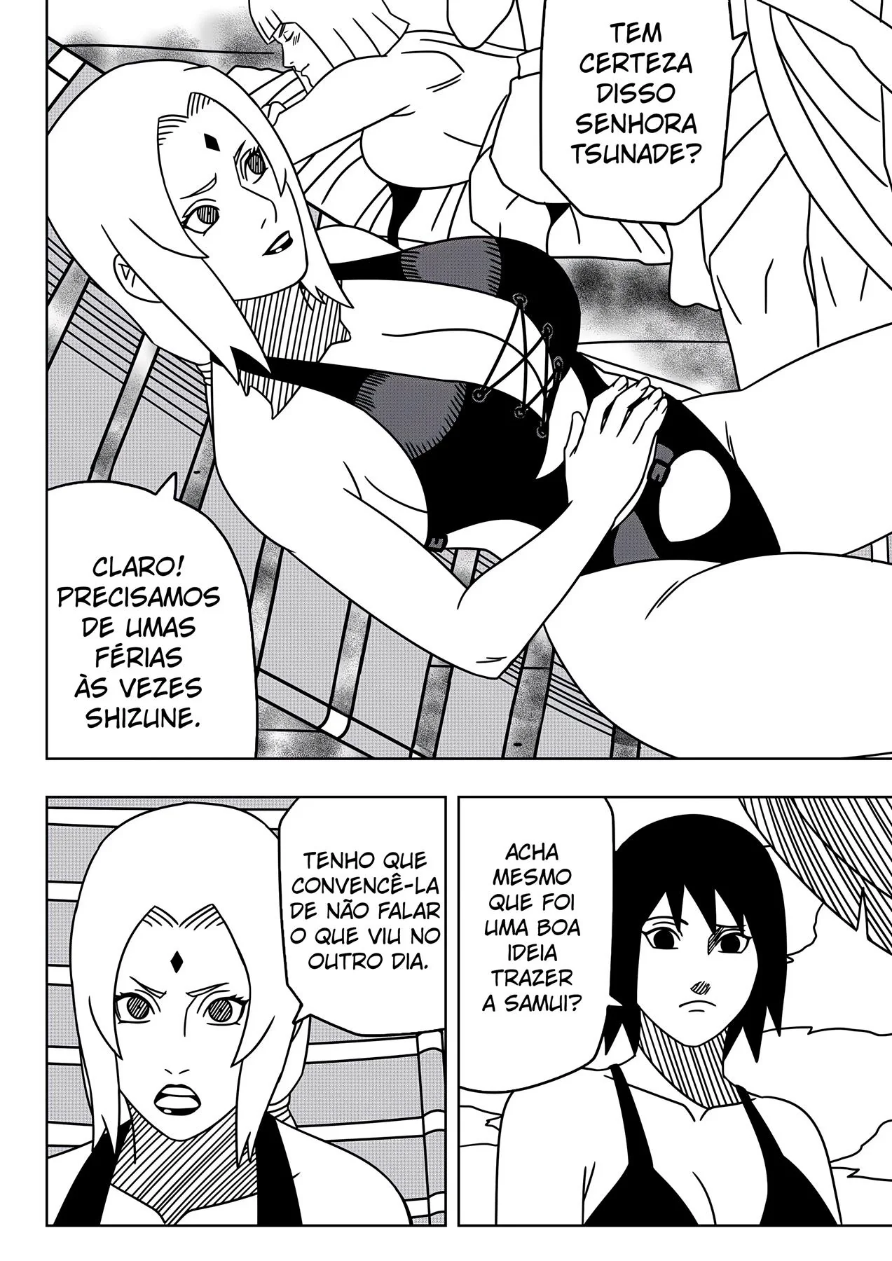 Naruto Hentai: Tsunade planeja engravidar o safado do Naruto na praia - Em Hentai HQ