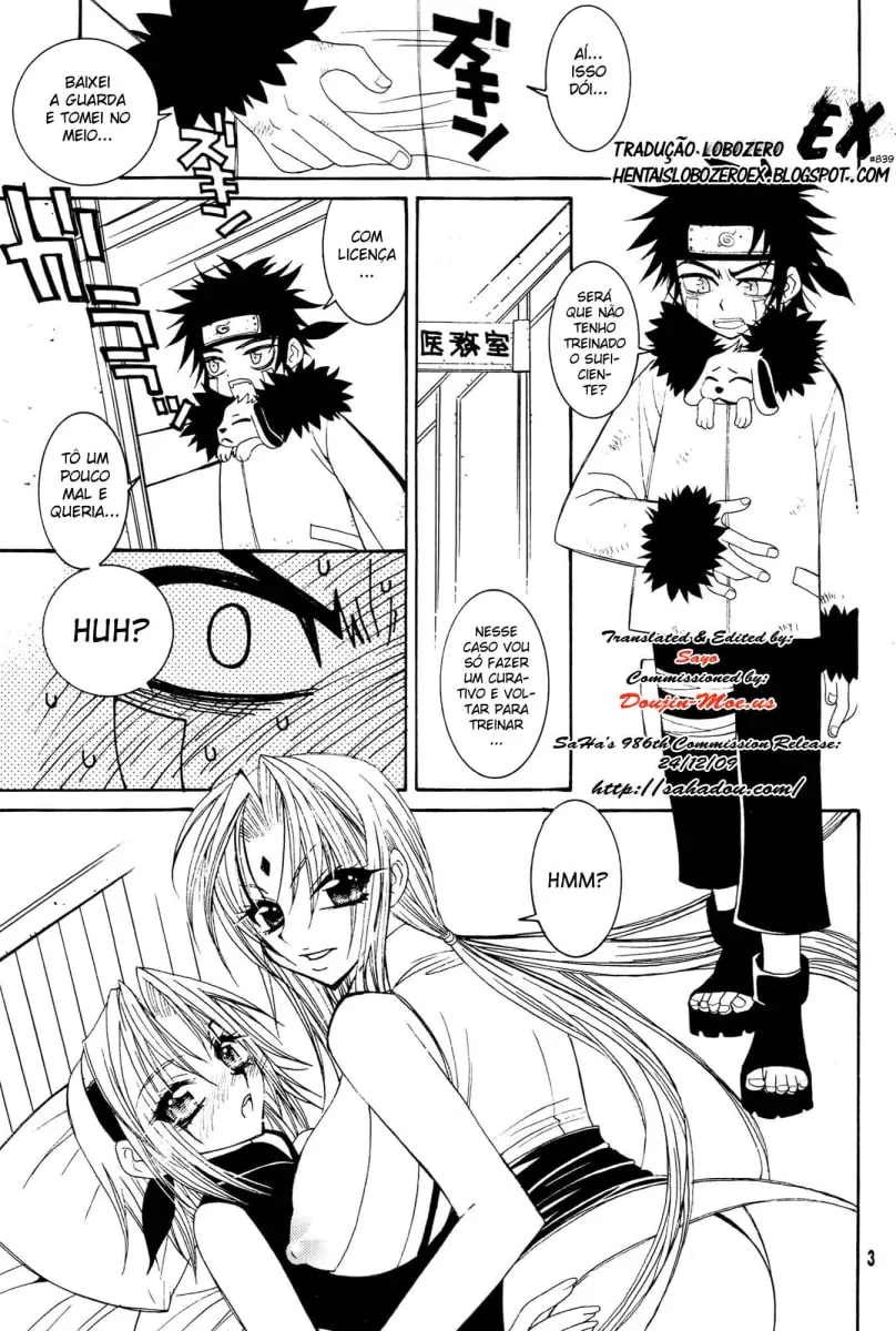 Naruto Porno: Kiba Fode Tsunade e Sakura - A putaria rola solta em Hentai HQ Brasileiro