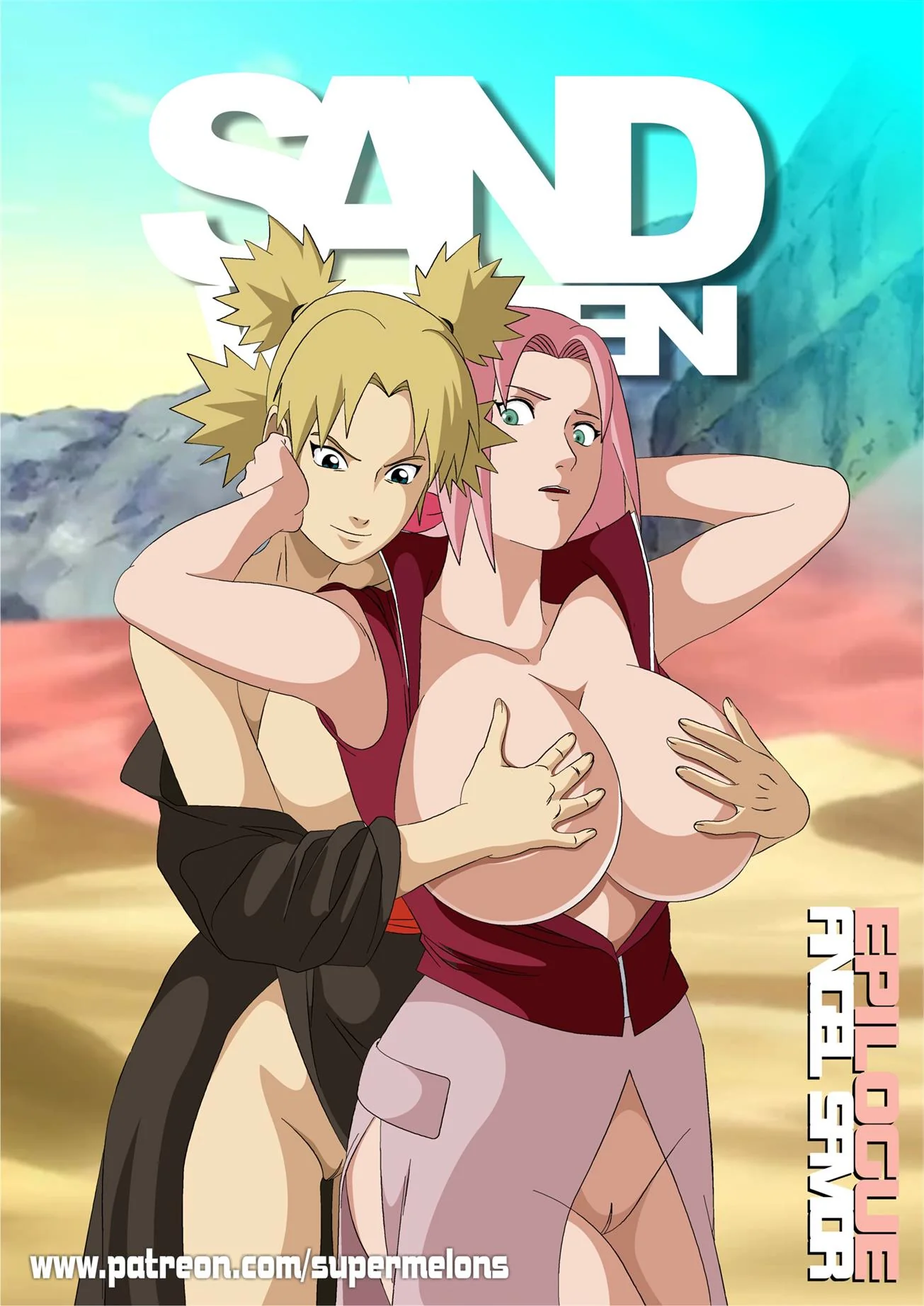 Naruto Pornô: Sakura e Ino Vadias da Vila da Areia em Hentai HQ