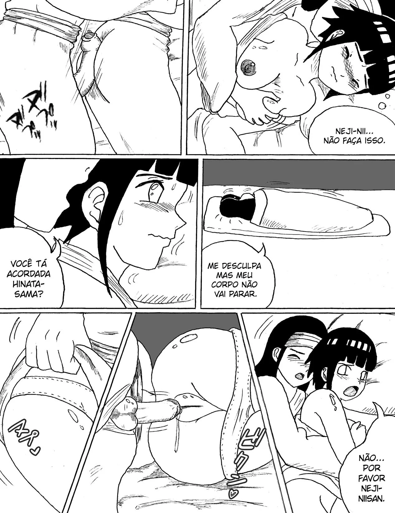 Neji se Aproxima da Irmã Piranha em Hentai HQ Brasileiro Neji se Aproxima da Irmã Piranha em Hentai HQ Brasileiro