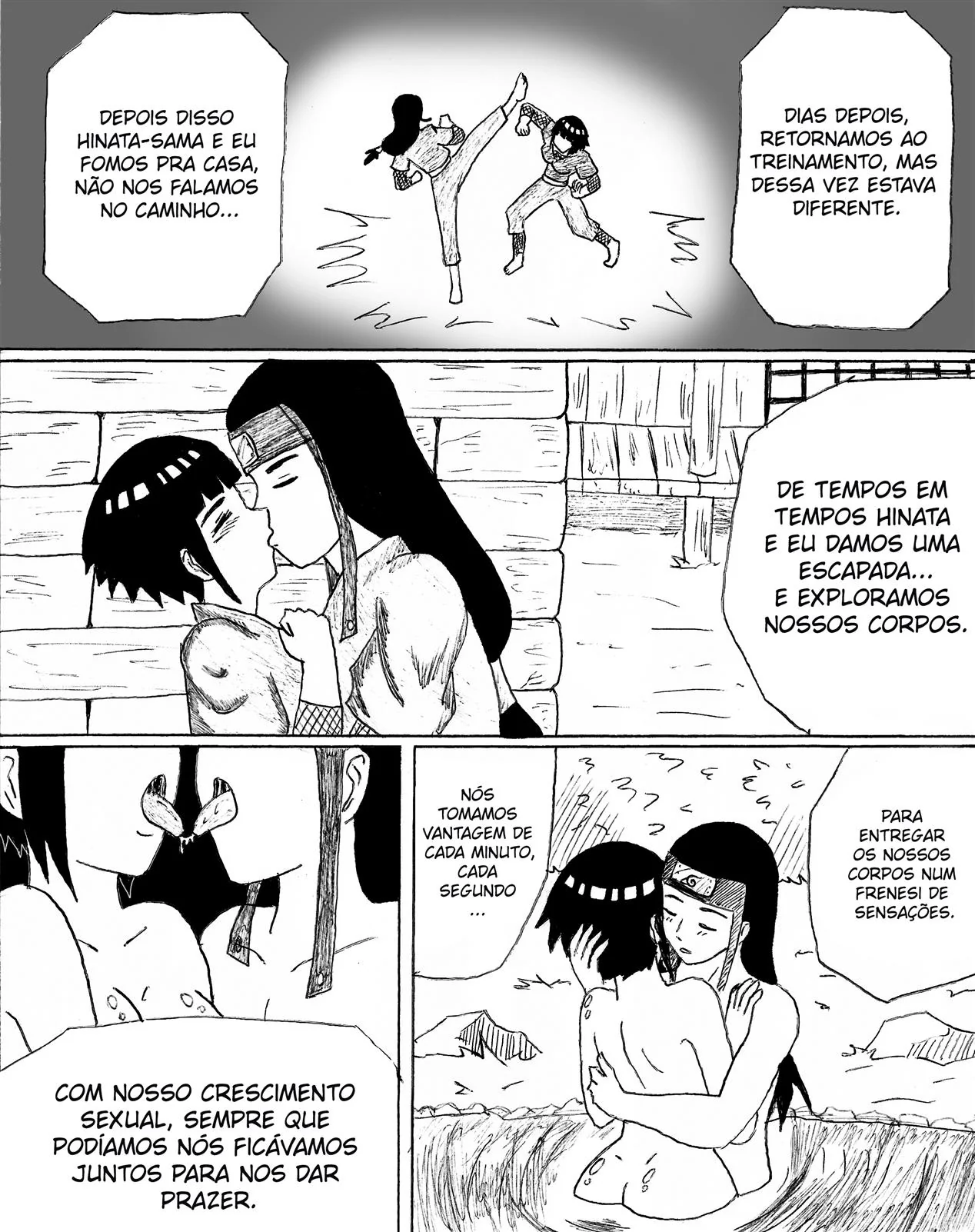 Neji se Aproxima da Irmã Piranha em Hentai HQ Brasileiro Neji se Aproxima da Irmã Piranha em Hentai HQ Brasileiro