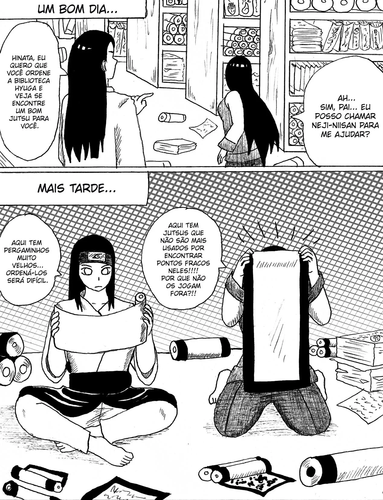 Neji se Aproxima da Irmã Piranha em Hentai HQ Brasileiro Neji se Aproxima da Irmã Piranha em Hentai HQ Brasileiro