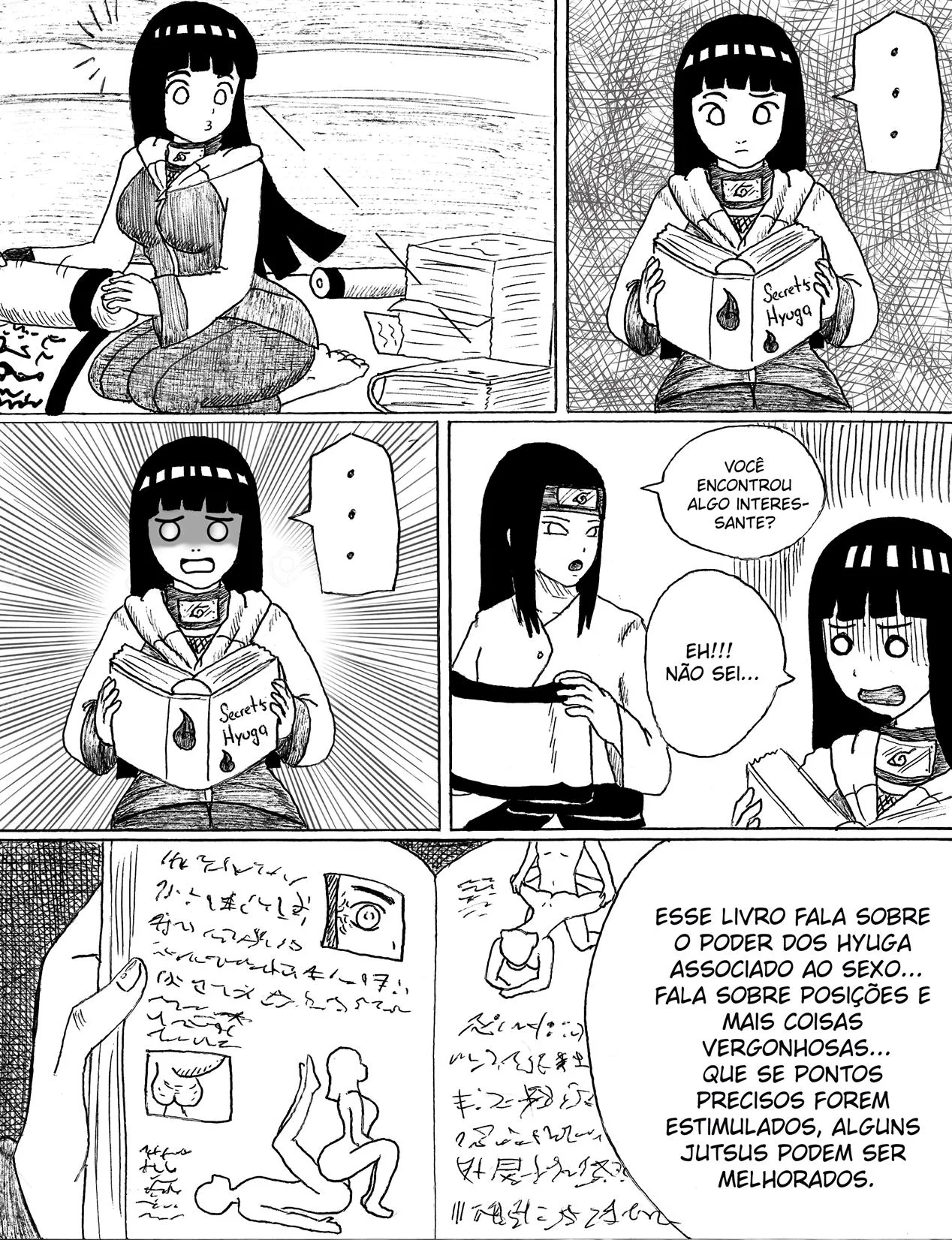 Neji se Aproxima da Irmã Piranha em Hentai HQ Brasileiro Neji se Aproxima da Irmã Piranha em Hentai HQ Brasileiro