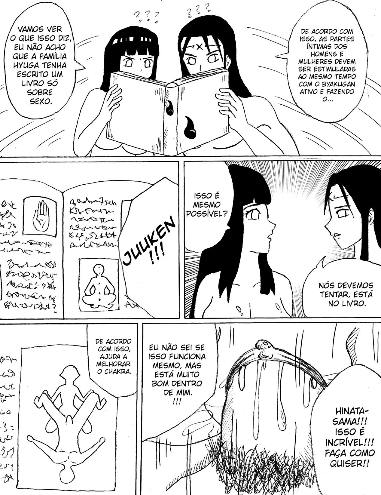 Neji se Aproxima da Irmã Piranha em Hentai HQ Brasileiro Neji se Aproxima da Irmã Piranha em Hentai HQ Brasileiro