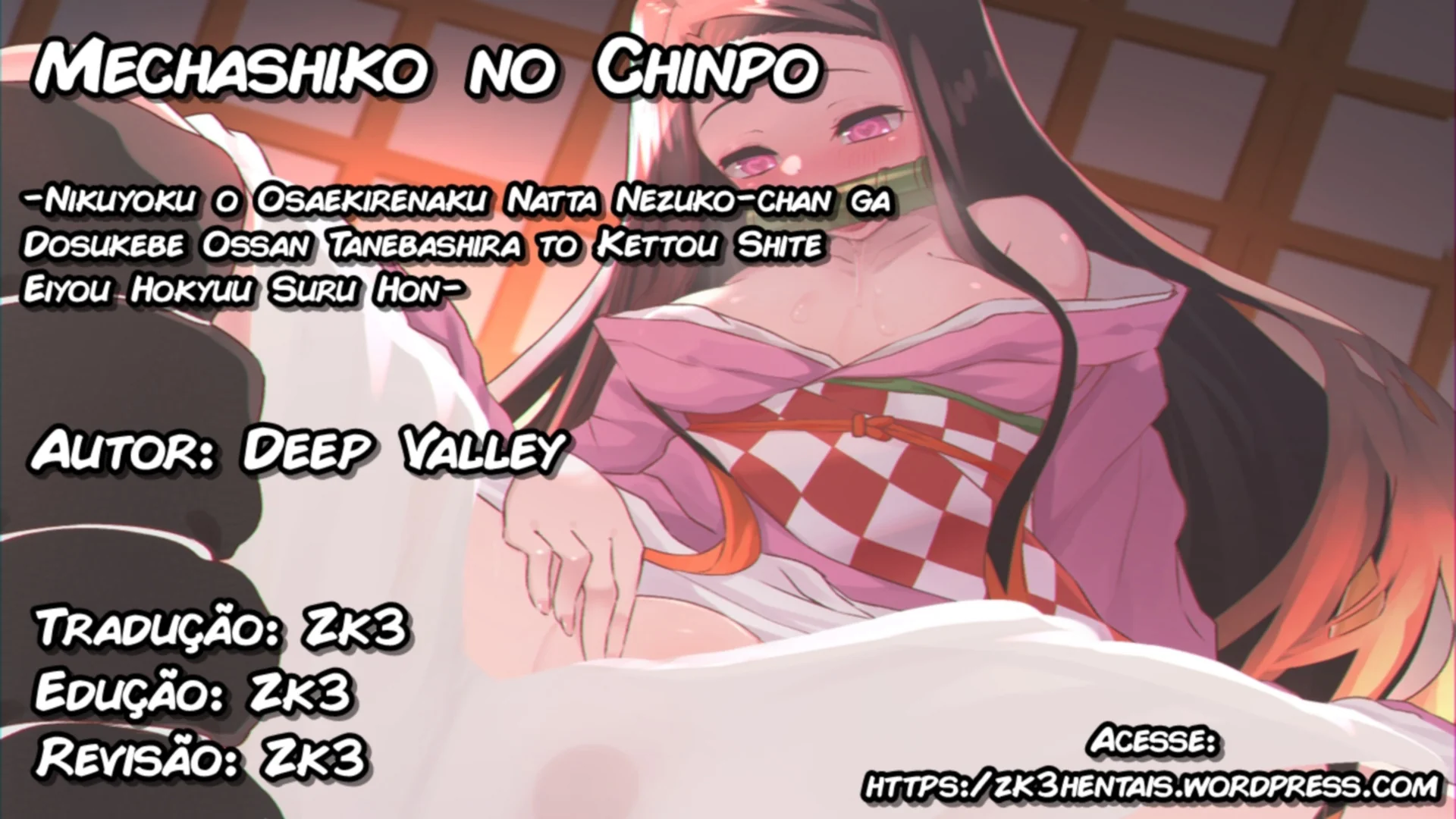 Nezuko, a Piranha da Buceta Apertada, Dando o Cu Malandro do Hashira Seishirou em Hentai HQ Brasileiro