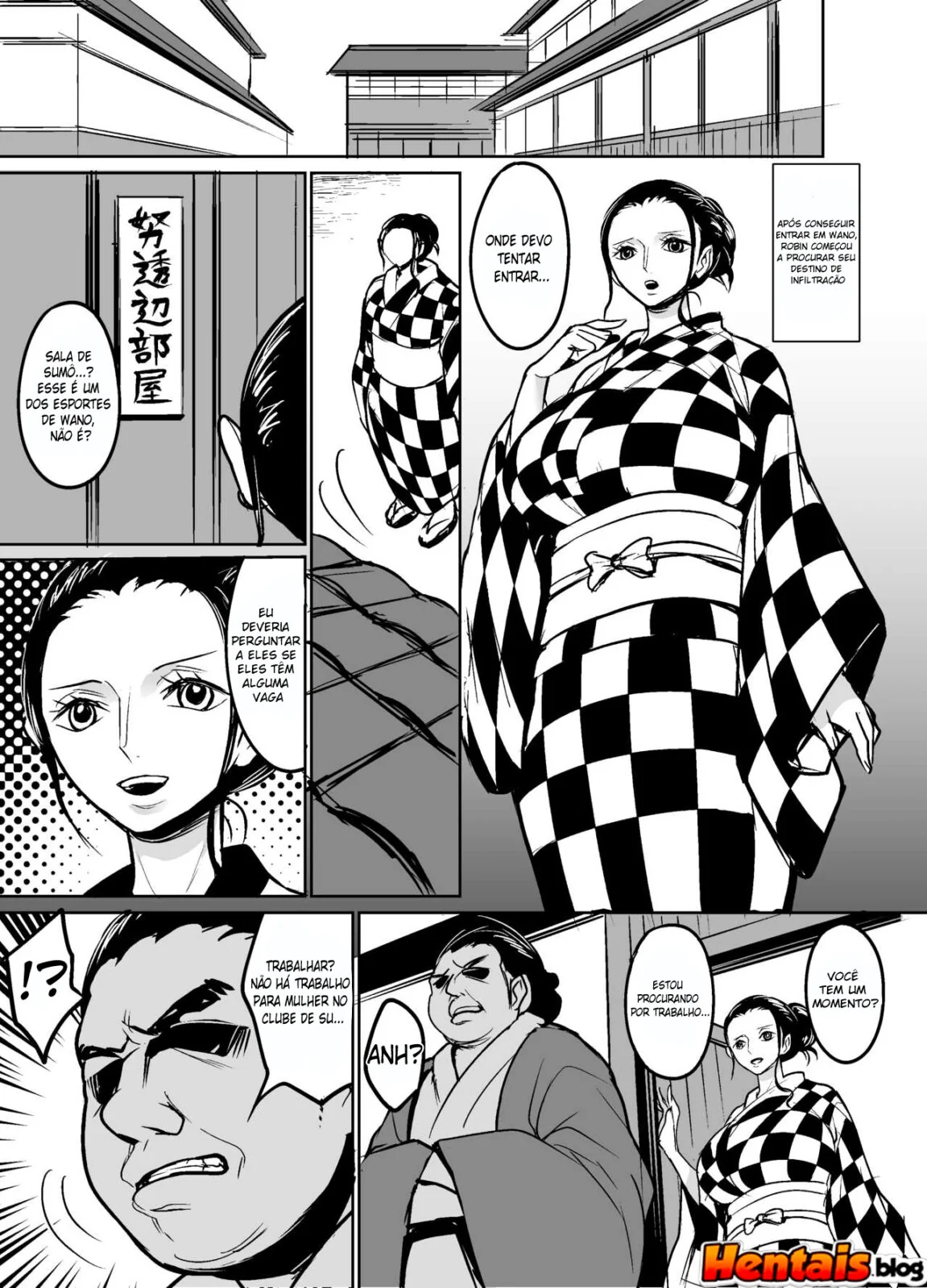 Nico Robin e suas técnicas de sumo vão levar pica dura em Hentai HQ Brasileiro
