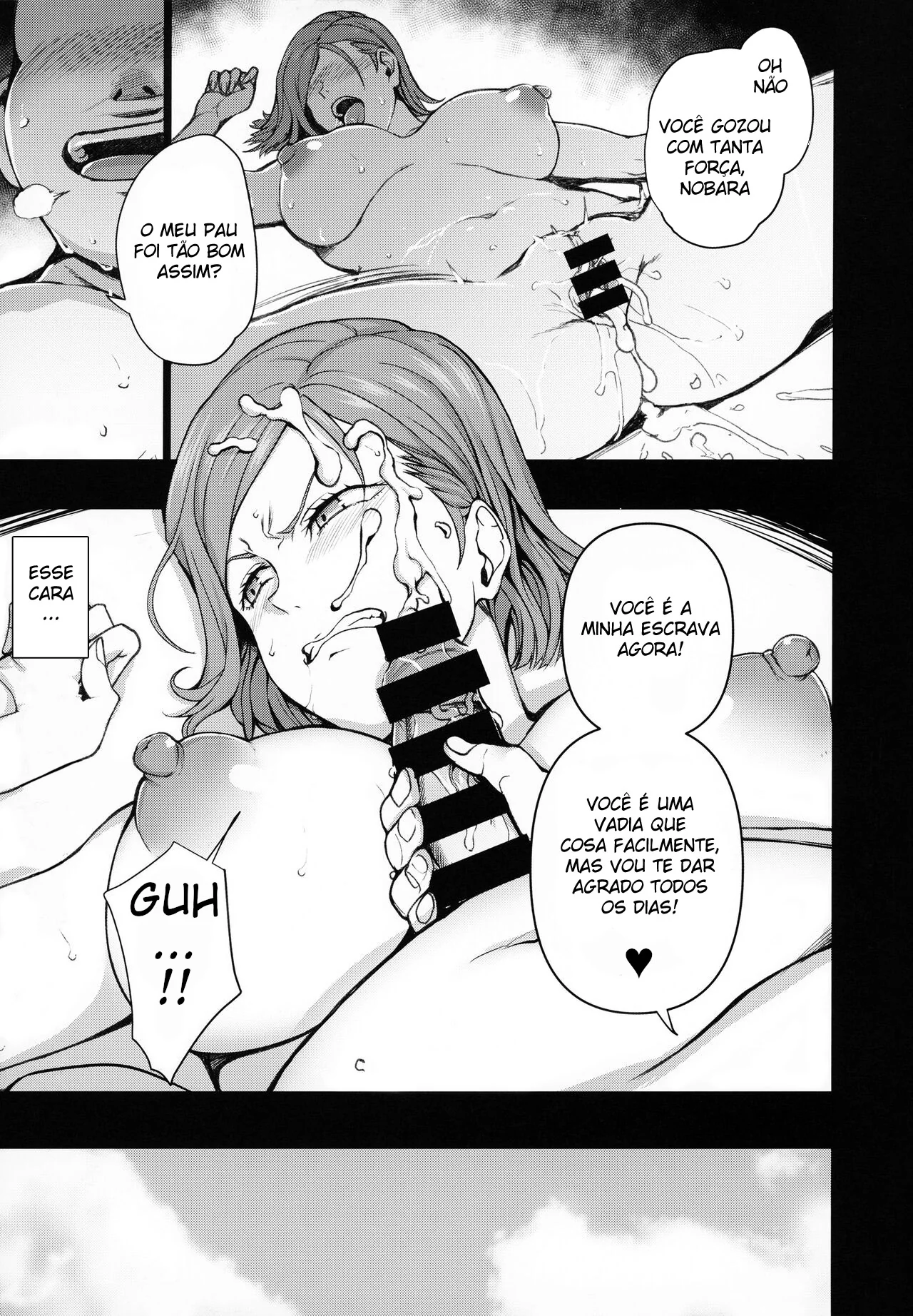 Nobara: Piranha Vira Puta e &eacute; Enchida de Porra - Em Hentai HQ Brasileiro