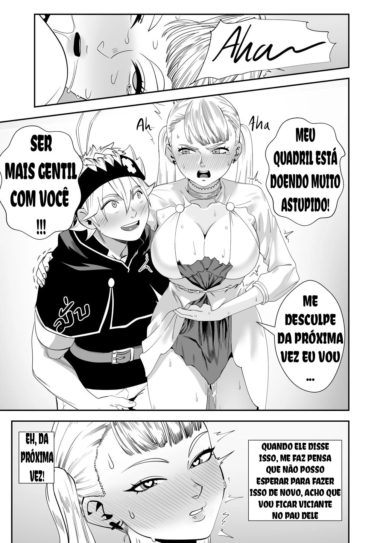 Noelle, a piranha de Black Clover, louca por pica em HQ Porn Brasileiro