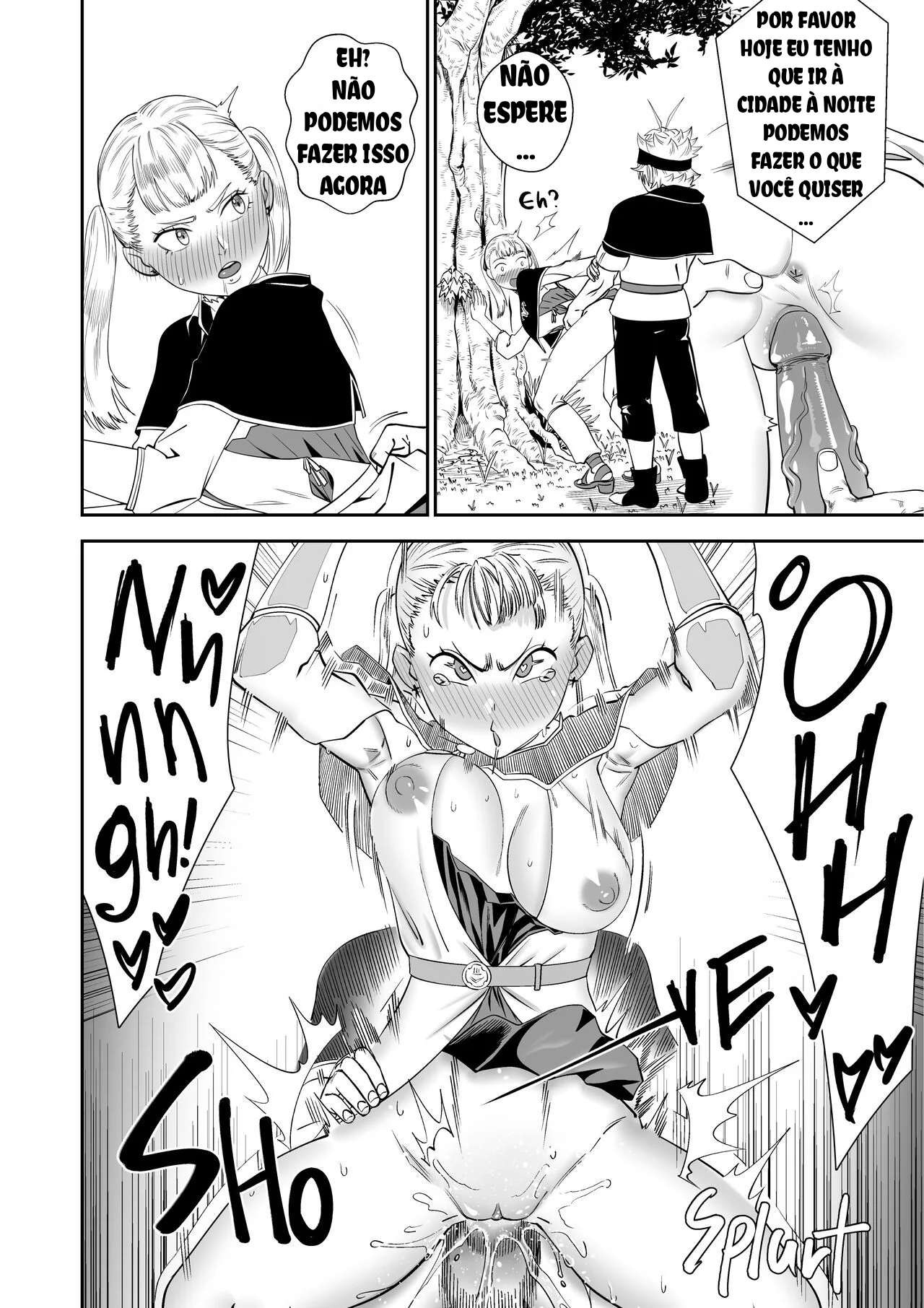 Noelle, a piranha de Black Clover, louca por pica em HQ Porn Brasileiro