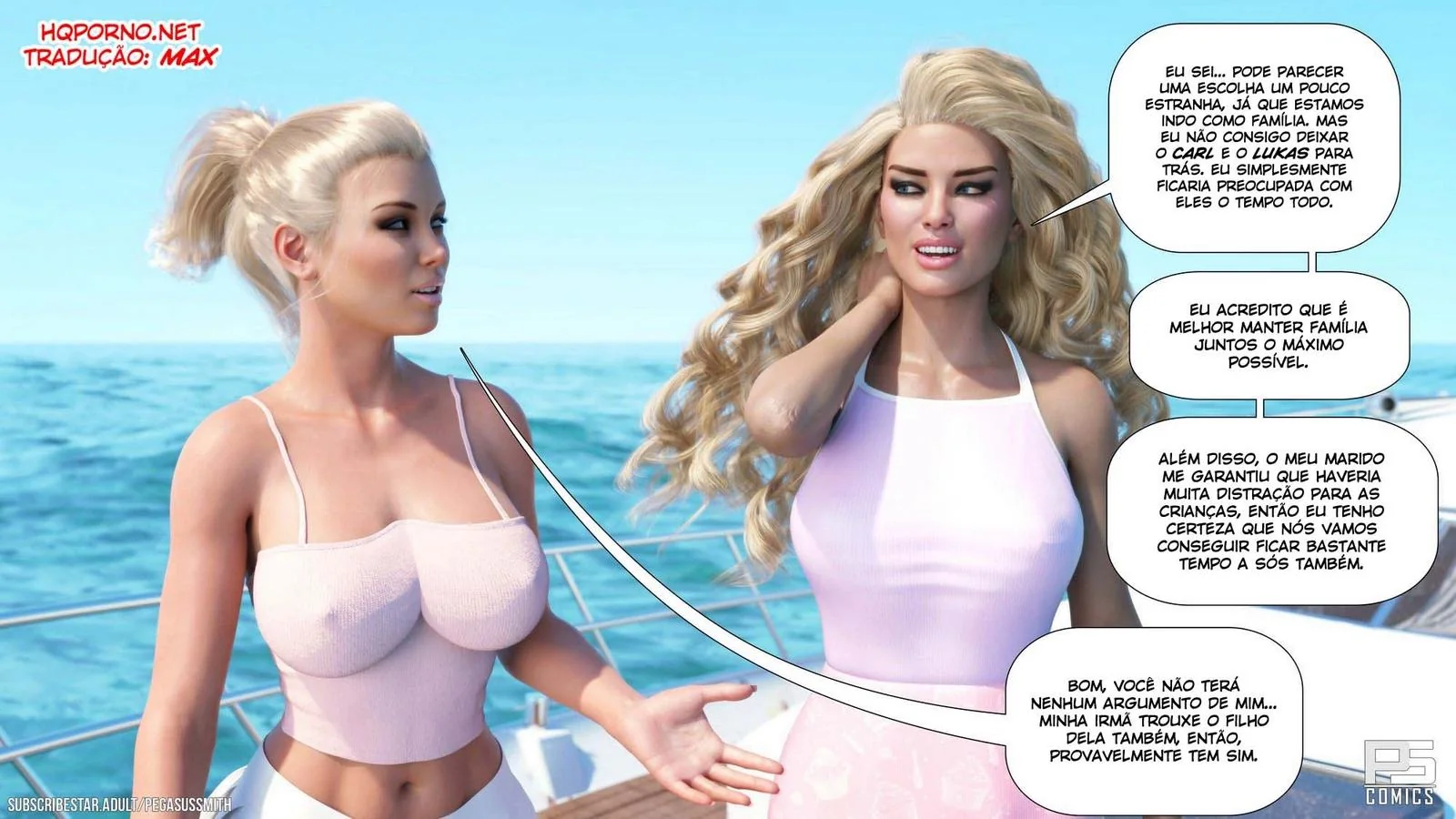 Nudist Resort: Suruba na Ilha da Putaria - Kelly e sua irmã Brandi no meio de muita pica em HQ Brasileiro Nudist Resort: Suruba na Ilha da Putaria - Kelly e sua irmã Brandi no meio de muita pica em HQ Brasileiro