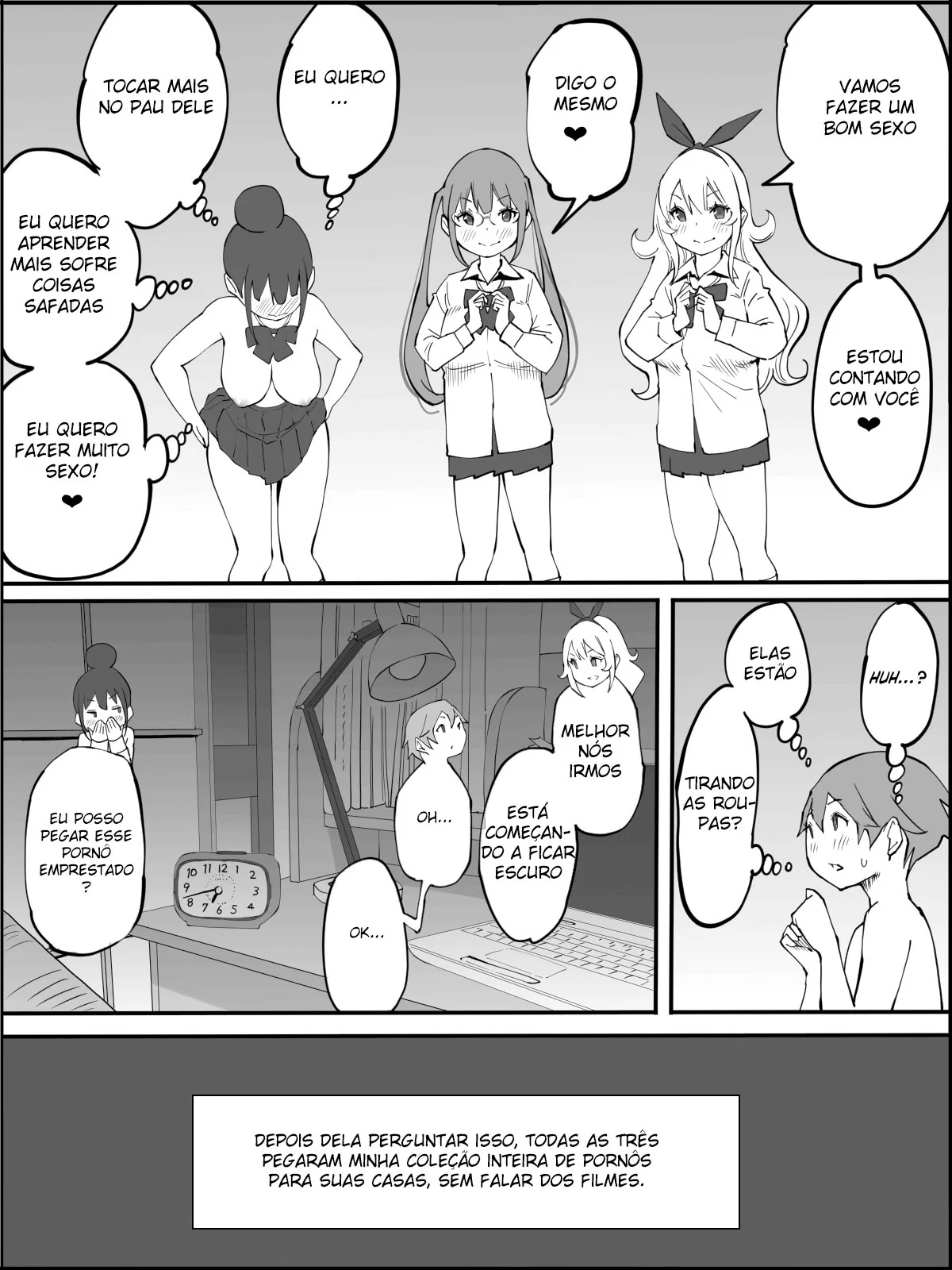 O Harém do Sortudo: Aventuras Escaldantes em Hentai HQ Brasileiro