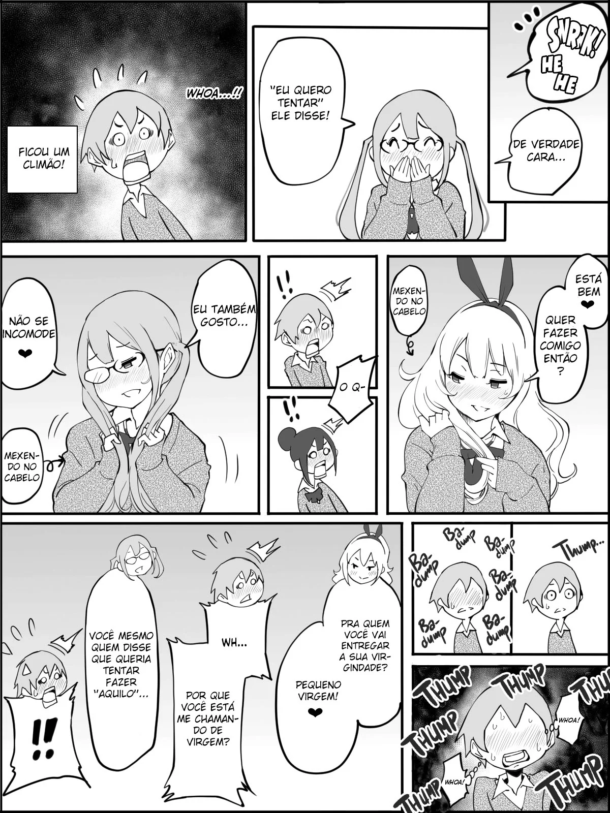 O Harém do Sortudo: Aventuras Escaldantes em Hentai HQ Brasileiro