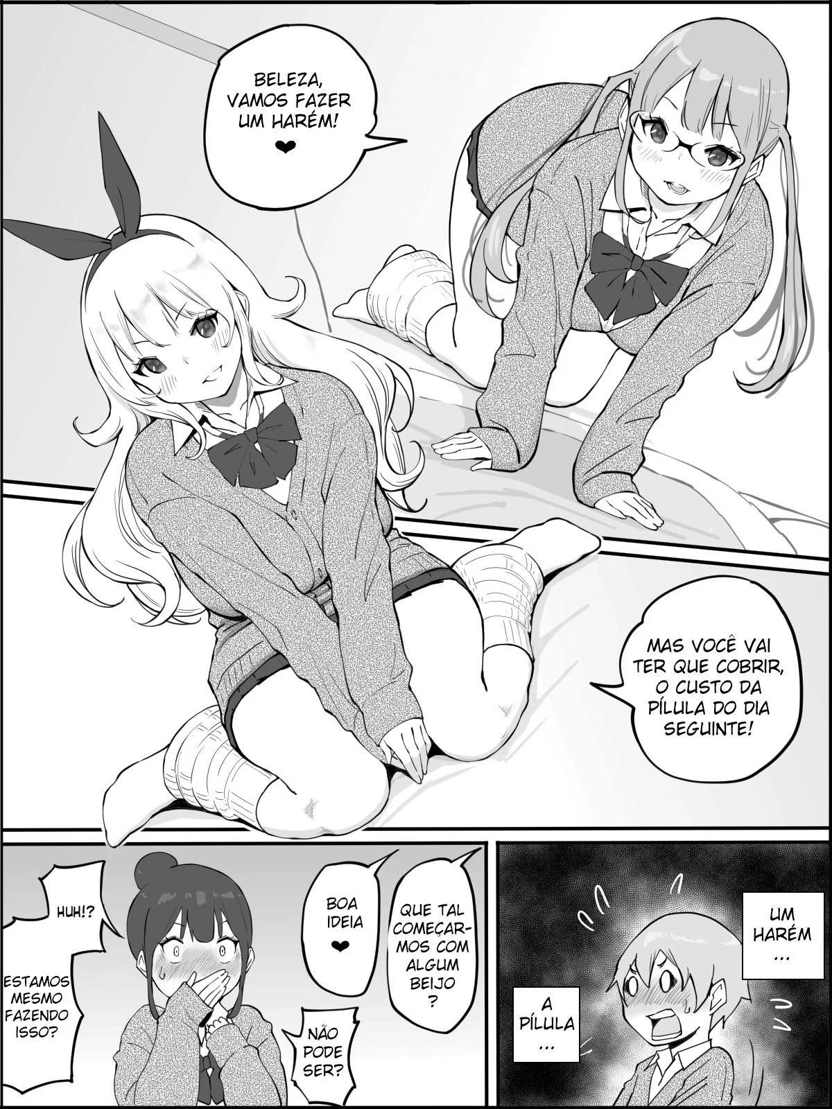 O Harém do Sortudo: Aventuras Escaldantes em Hentai HQ Brasileiro