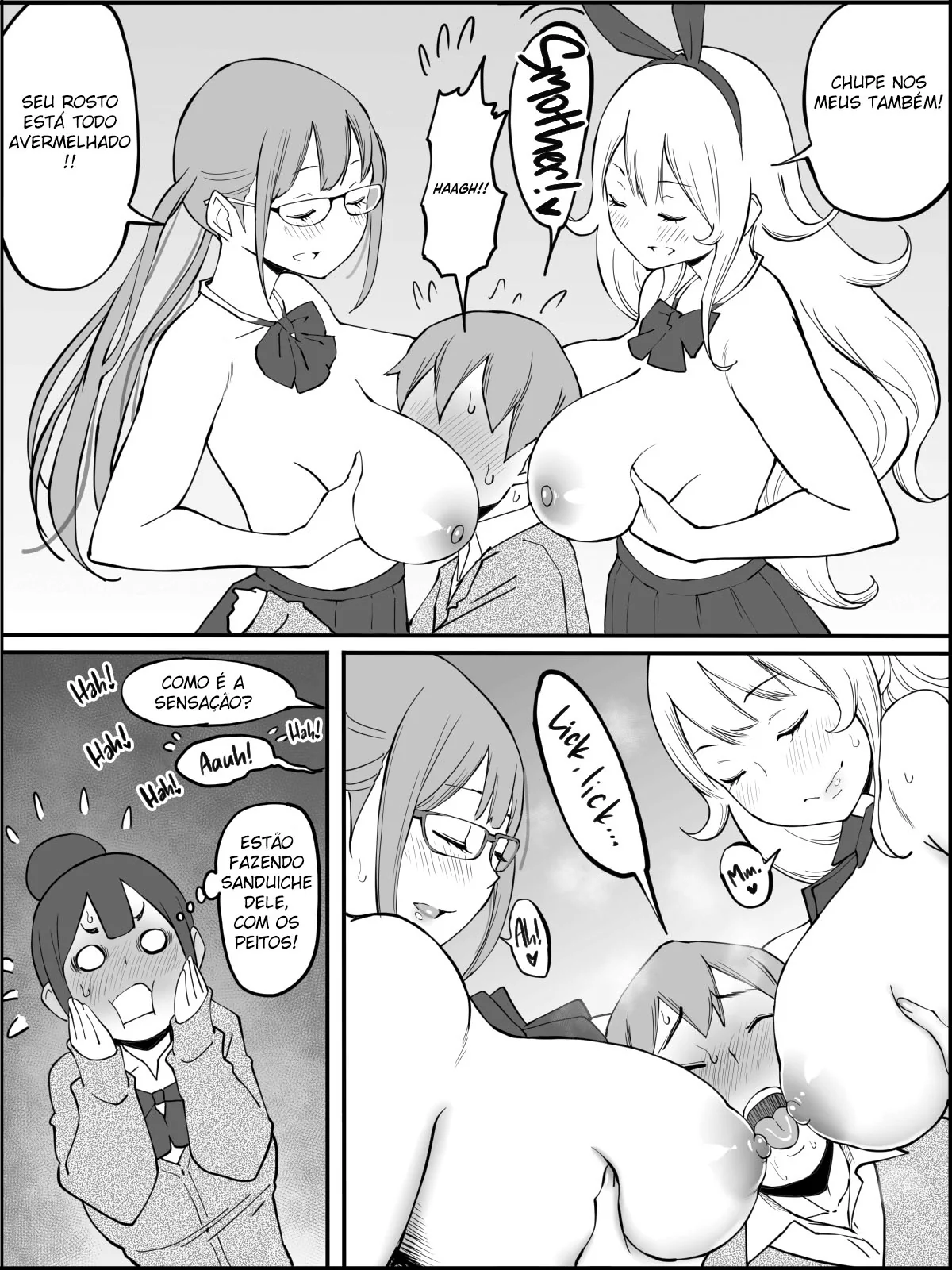 O Harém do Sortudo: Aventuras Escaldantes em Hentai HQ Brasileiro