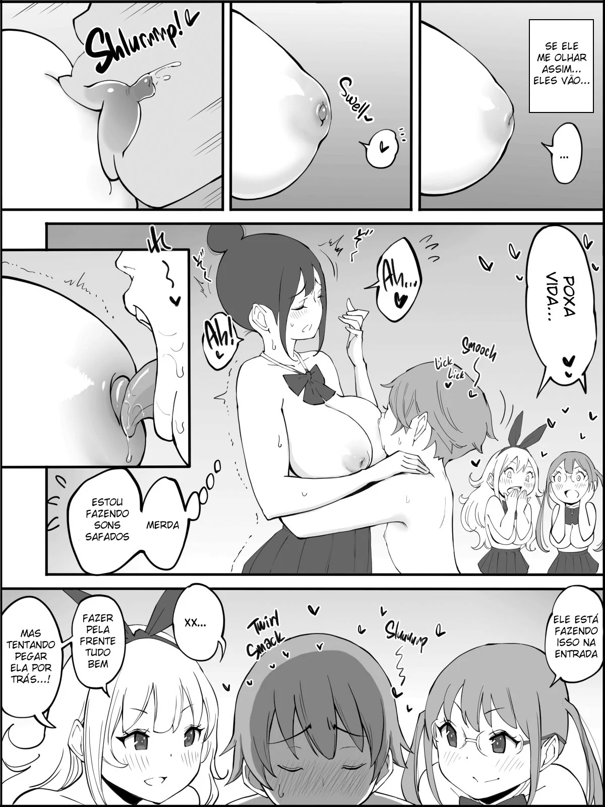 O Harém do Sortudo: Aventuras Escaldantes em Hentai HQ Brasileiro O Harém do Sortudo: Aventuras Escaldantes em Hentai HQ Brasileiro