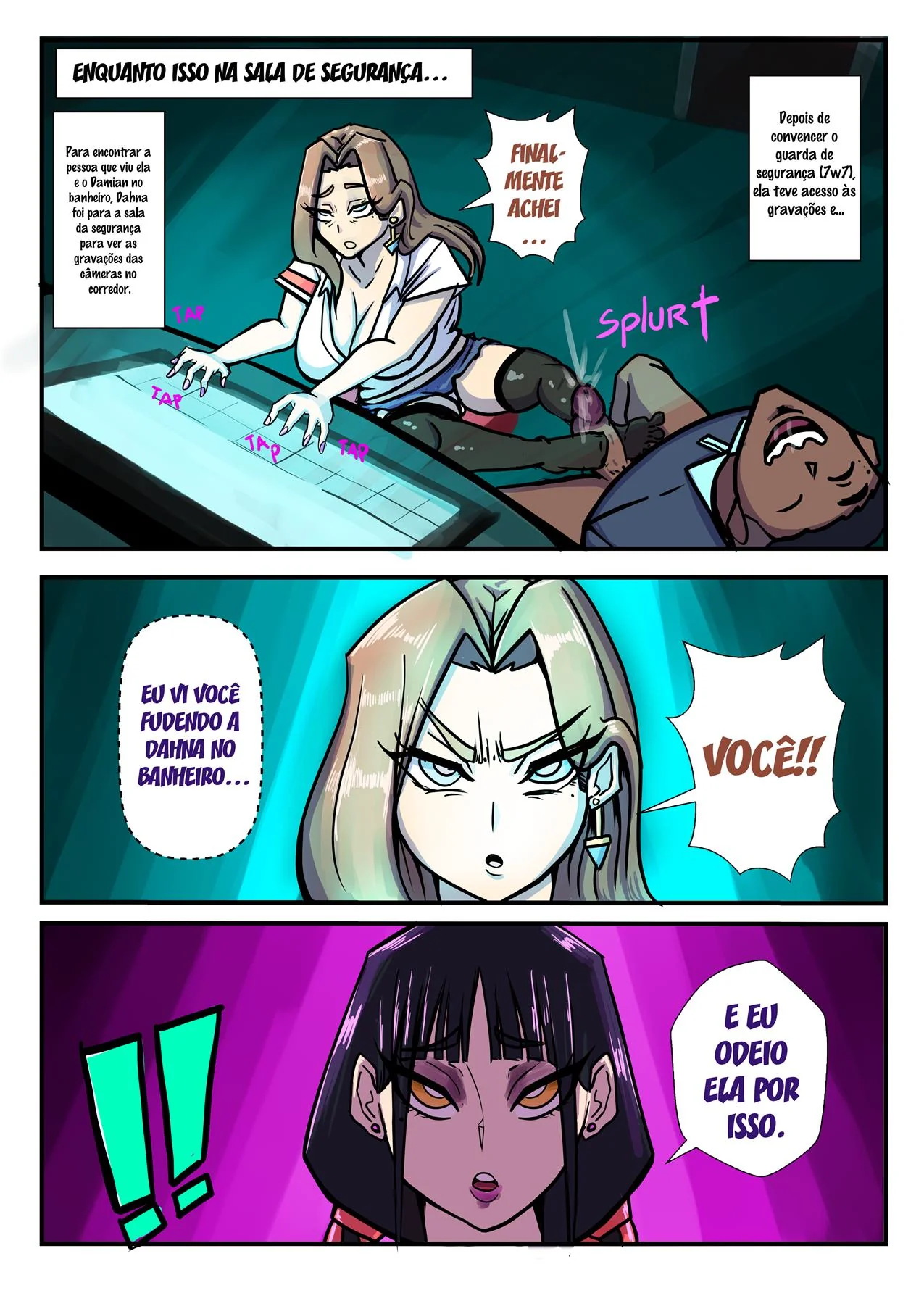 O Nerd Sortudo e a Piranha da Escola - Hentai HQ Brasileiro