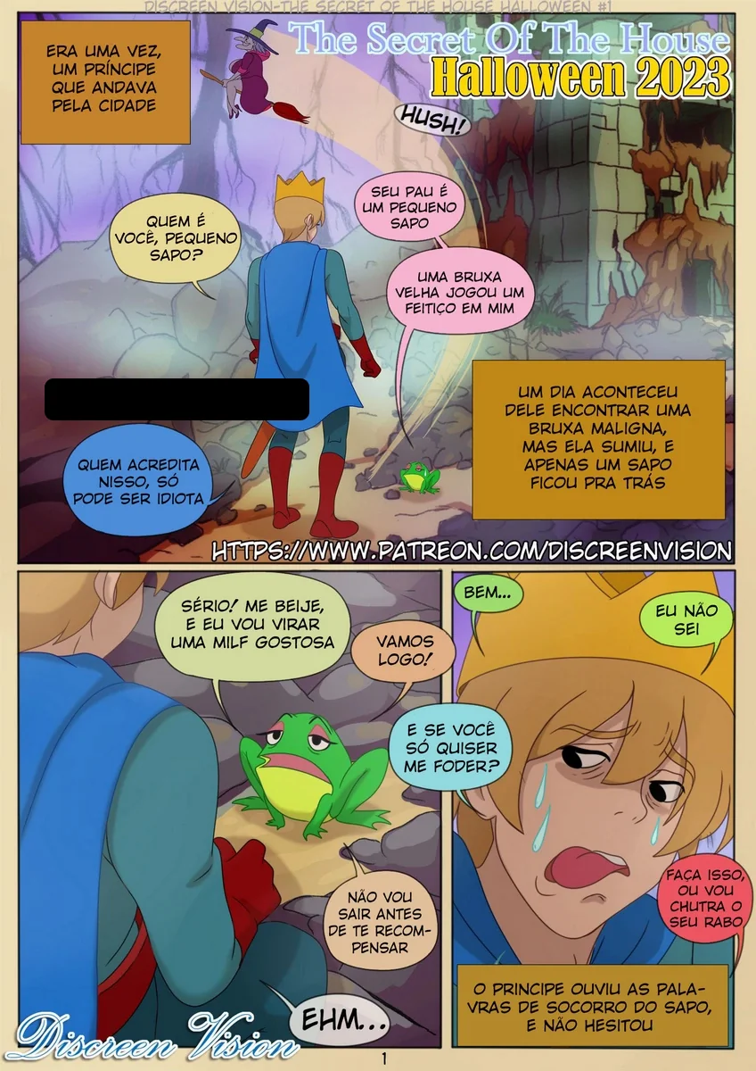 O Príncipe Tarado e o Sapo Piranha - Em Hentai HQ