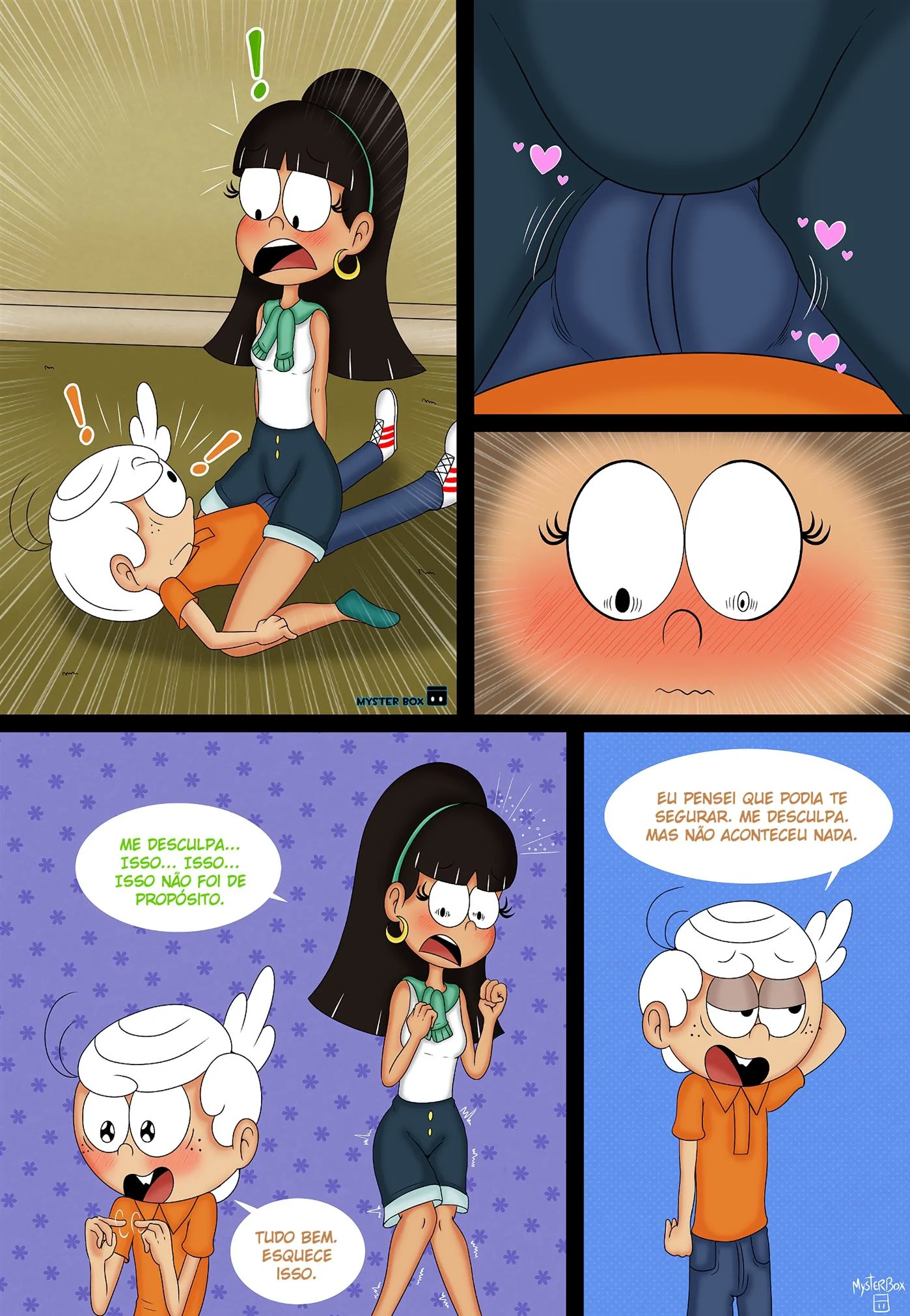 O Vizinho Tarado: Lincoln Comendo a Buceta da Piranha da Vizinha Beatrix The Loud House Porno em HQ Brasileiro