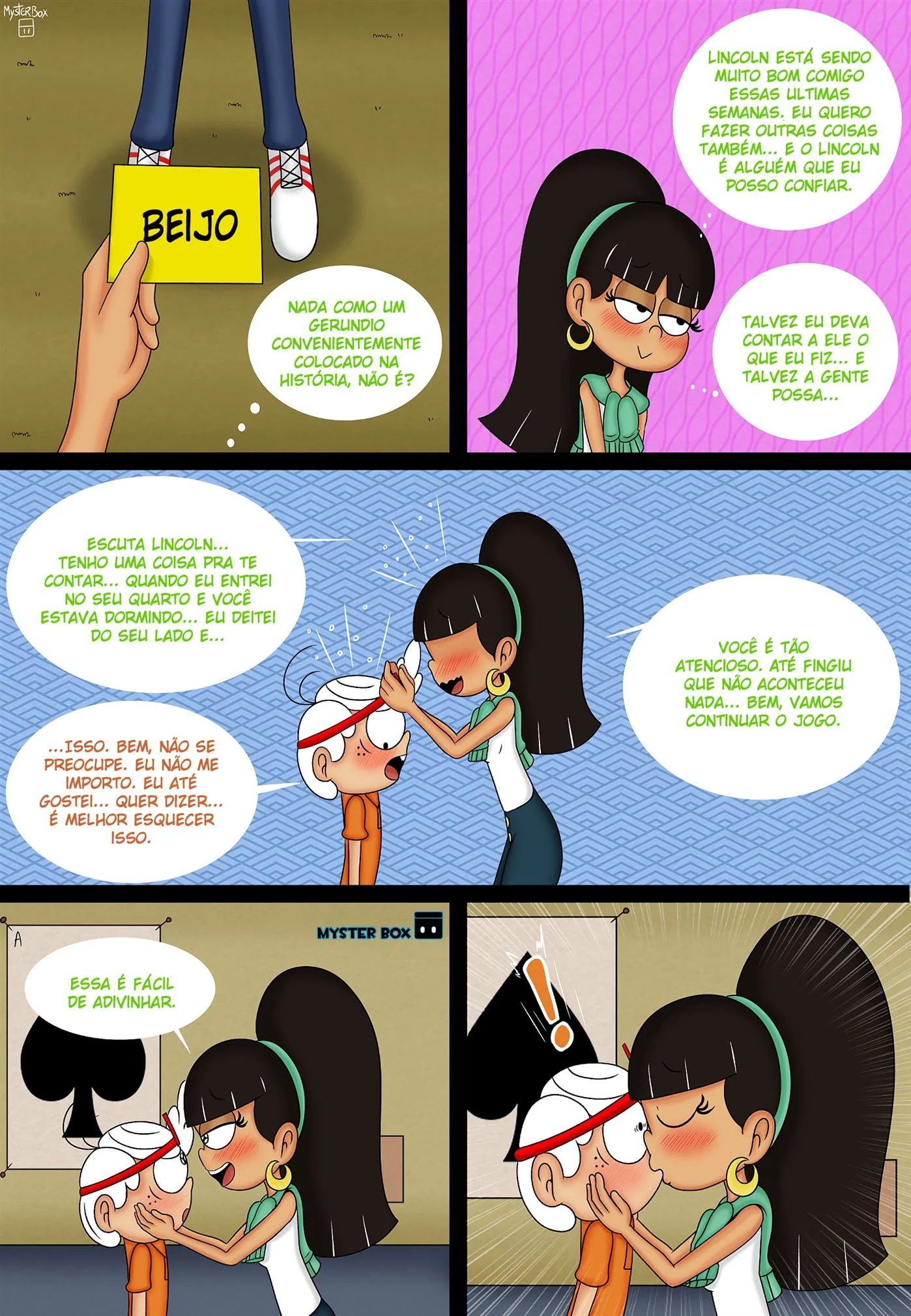 O Vizinho Tarado: Lincoln Comendo a Buceta da Piranha da Vizinha Beatrix The Loud House Porno em HQ Brasileiro