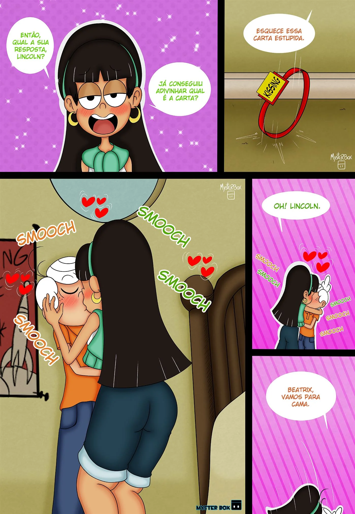 O Vizinho Tarado: Lincoln Comendo a Buceta da Piranha da Vizinha Beatrix The Loud House Porno em HQ Brasileiro