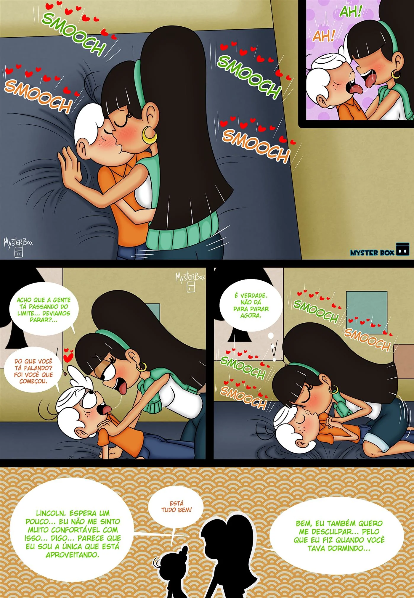 O Vizinho Tarado: Lincoln Comendo a Buceta da Piranha da Vizinha Beatrix The Loud House Porno em HQ Brasileiro